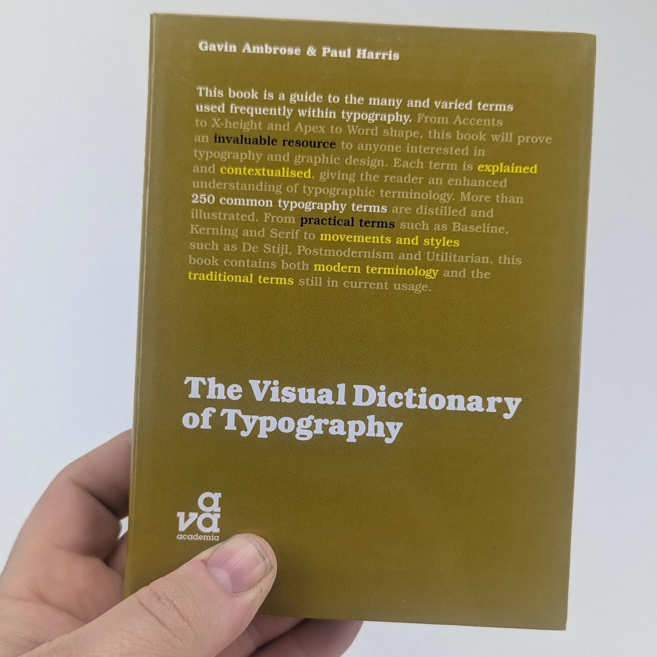 Product image for The Visual Dictionary of Typography 