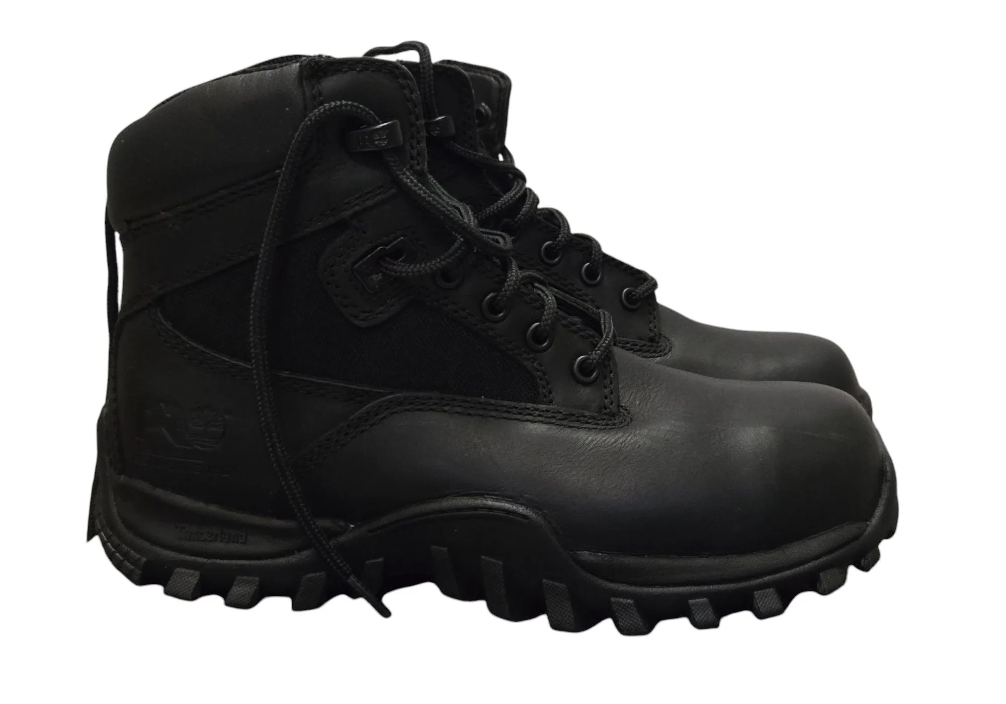 Product image for Timberland Pro Mens Black Valor Work Boots Size 4M  - 89680
