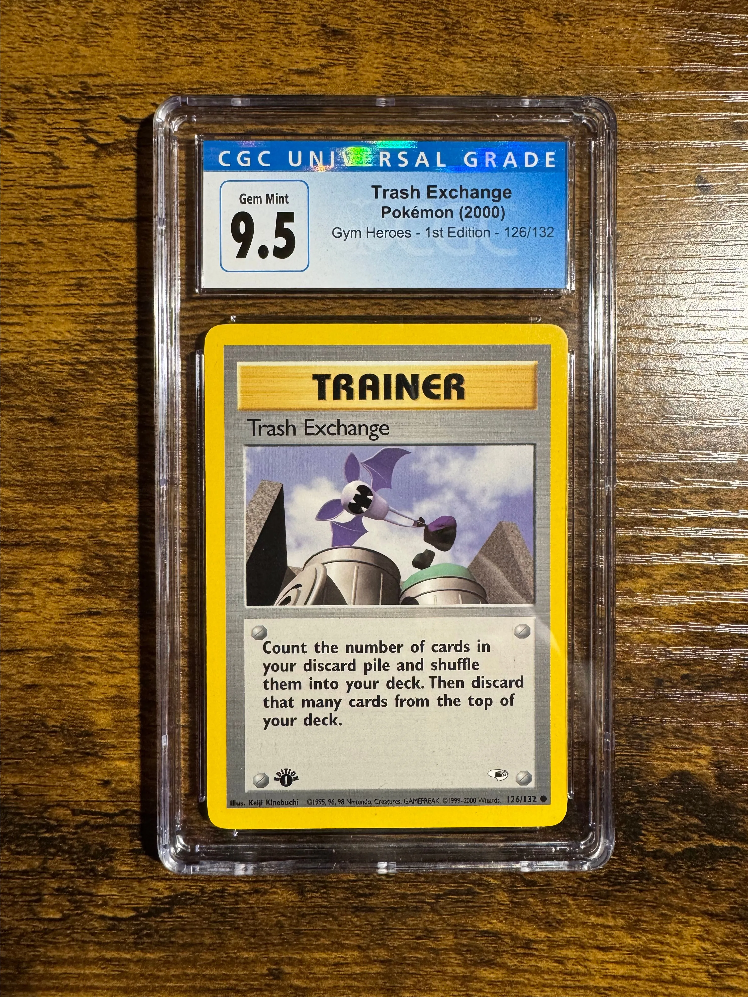 Pokemon First Edition Trash Exchange Trainer - CGC 9.5  Whatnot: Shop,  Sell, Connect