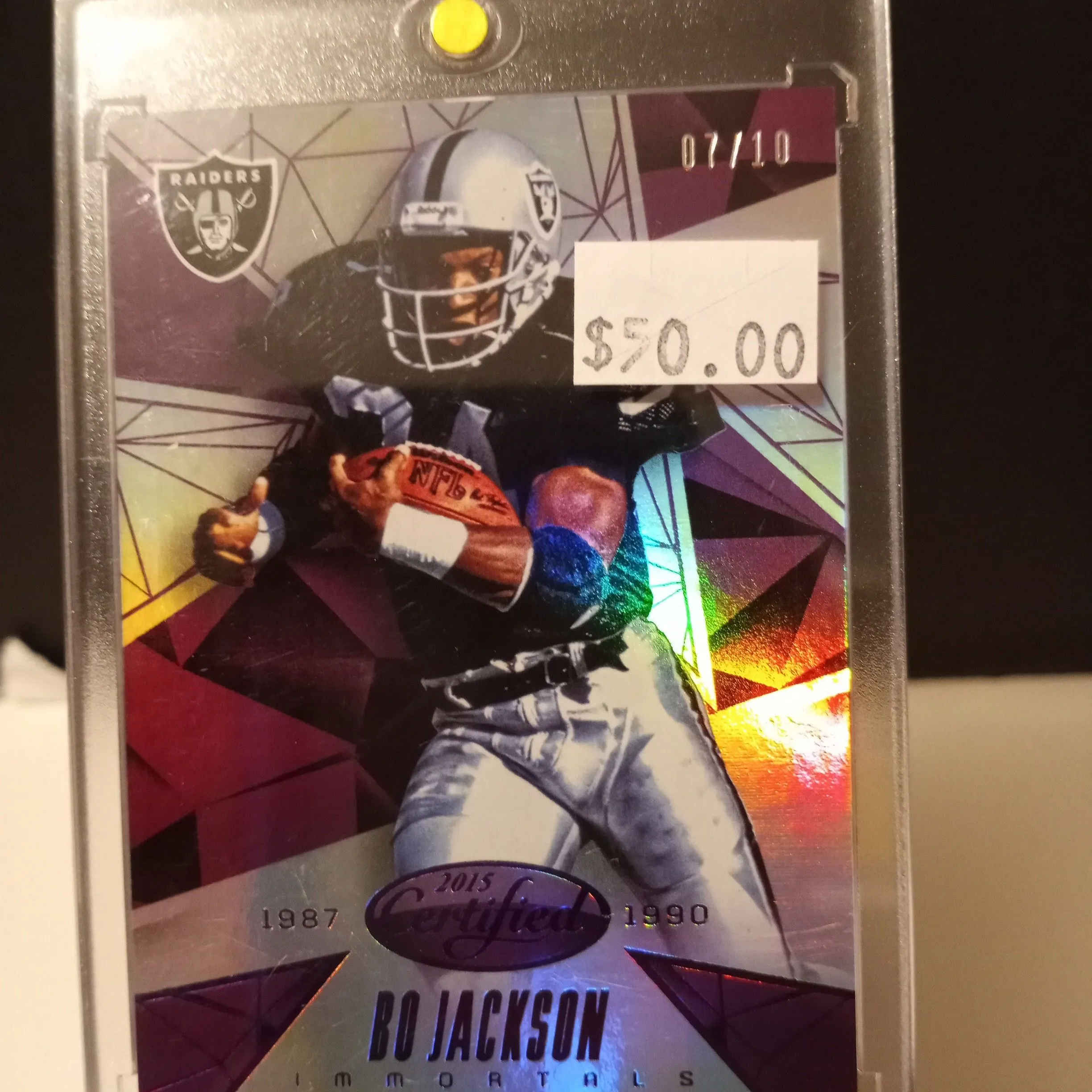 Product image for 2015 Certified Bo Jackson Immortals #121 Numbered 07/10