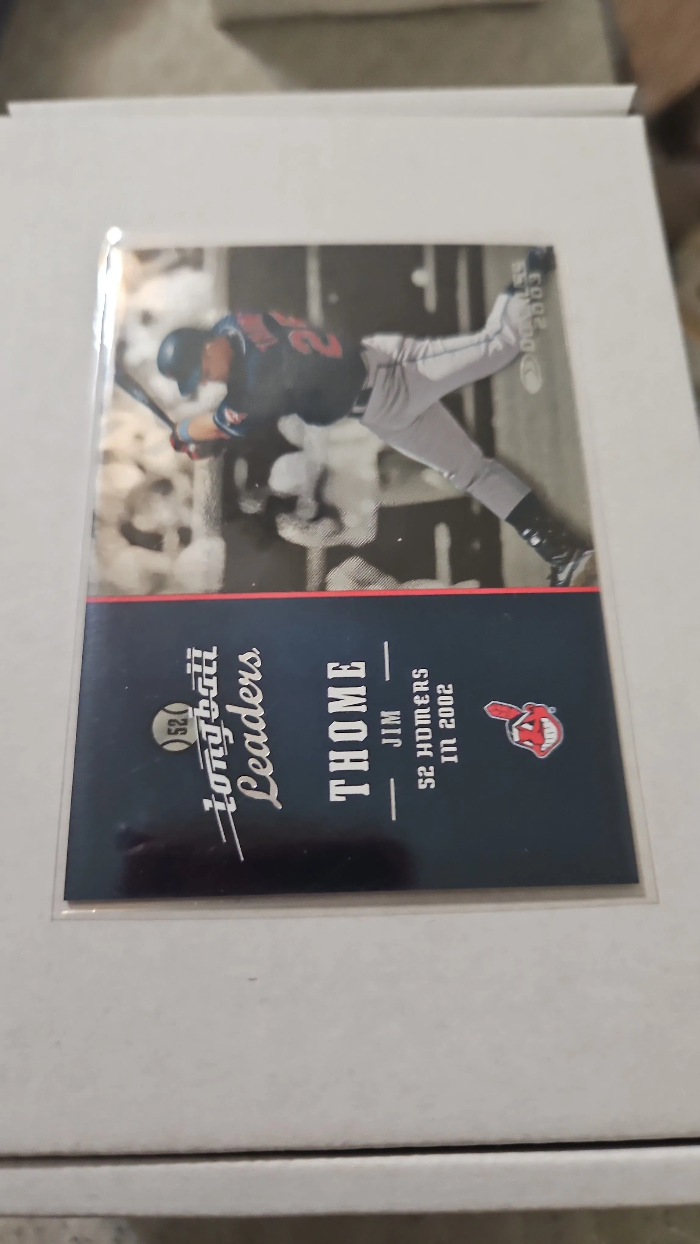 Product image for Jim Thome 2003 Donruss long ball leaders /1000 Indians 