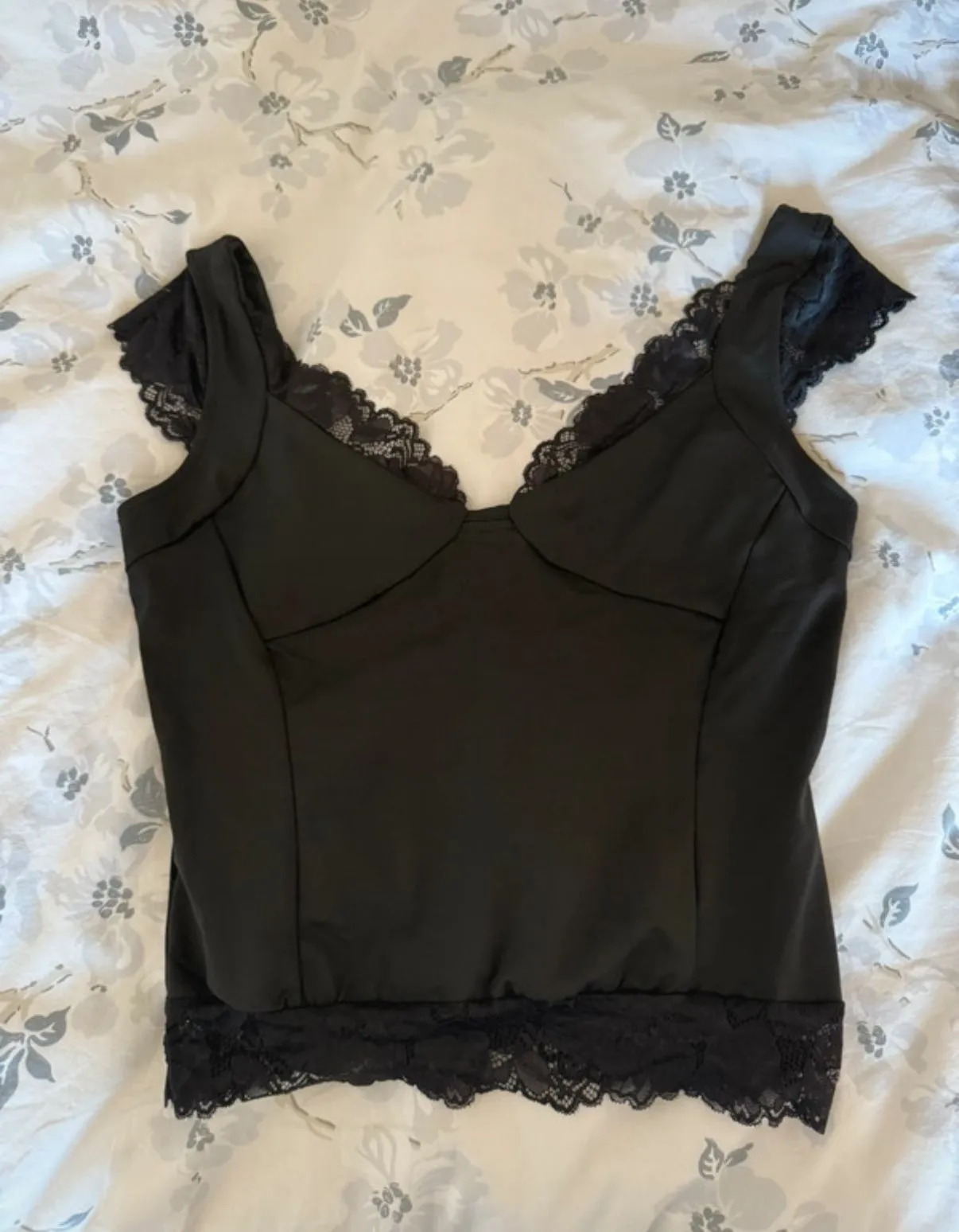 Product image for Black lace cami top