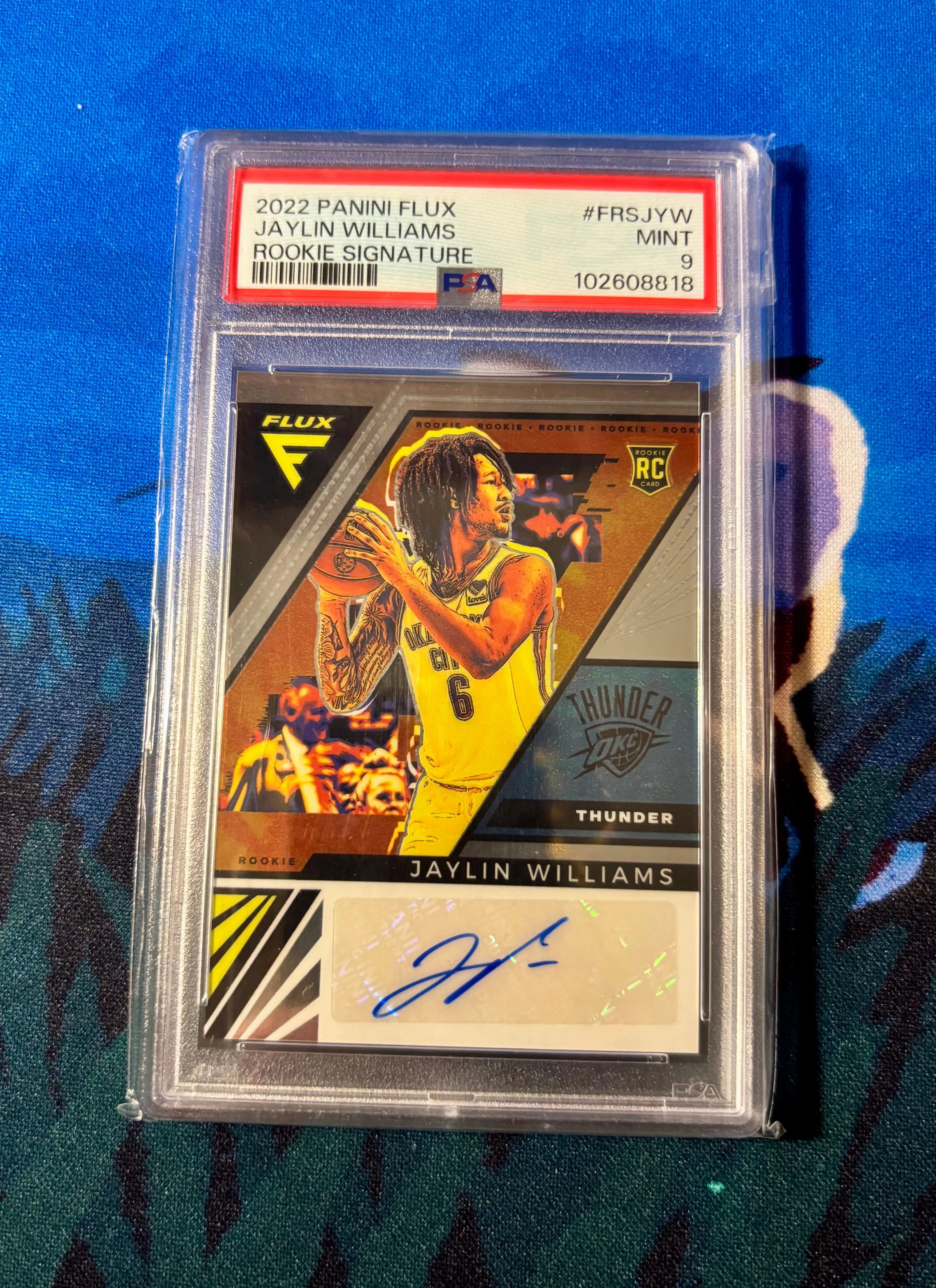 Product image for Jaylin Williams Rookie Autograph PSA 9 Graded Card