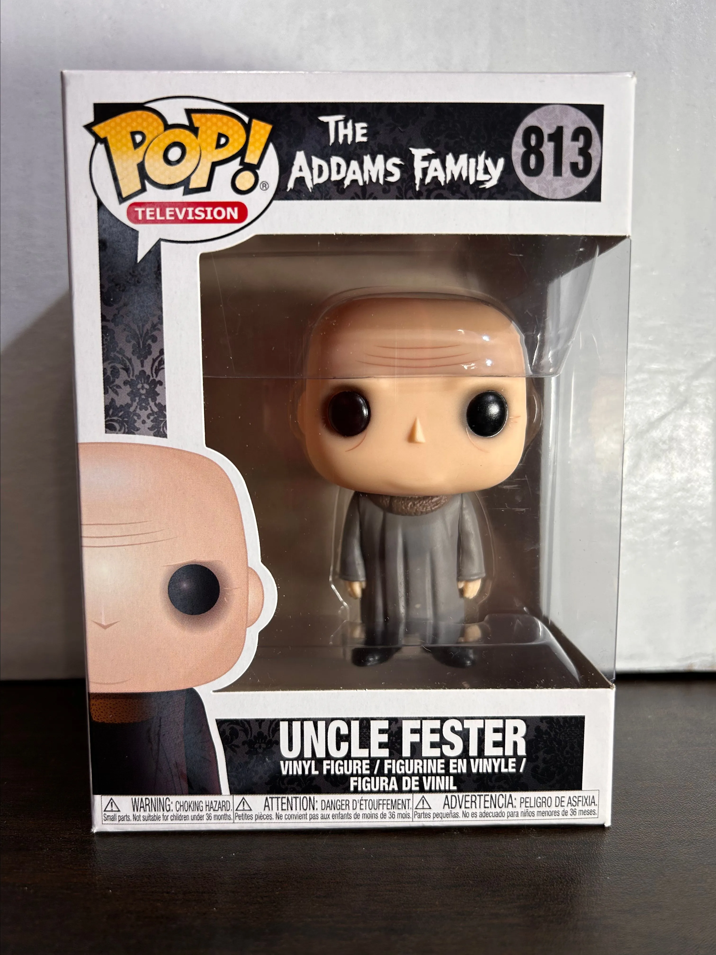 Product image for Uncle Fester The Addams Family Television Vaulted Funko Pop 813 With Protector