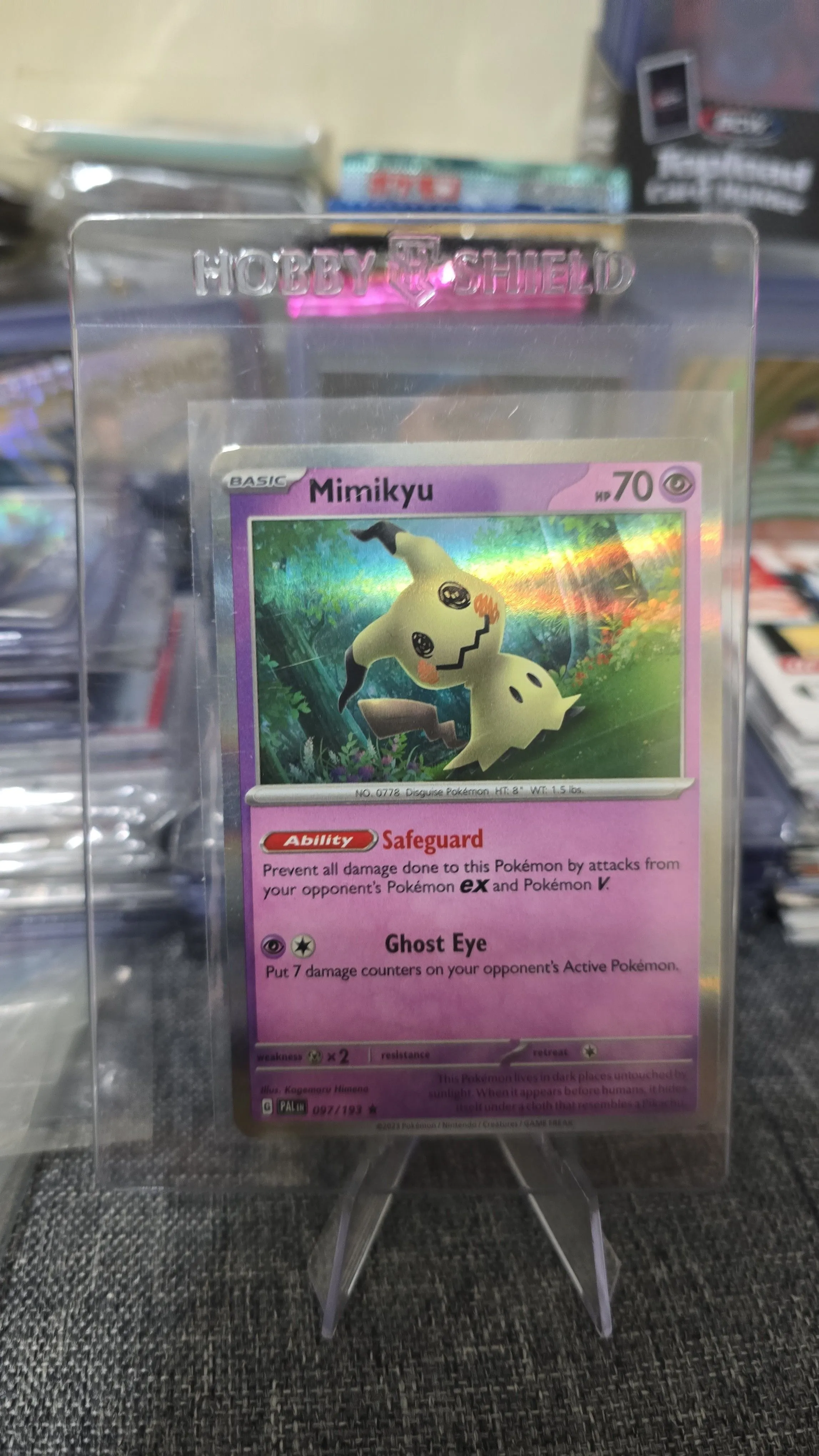 Product image for Pokemon TCG - Mimikyu #097/193 Holo SV02: Paldea Evolved