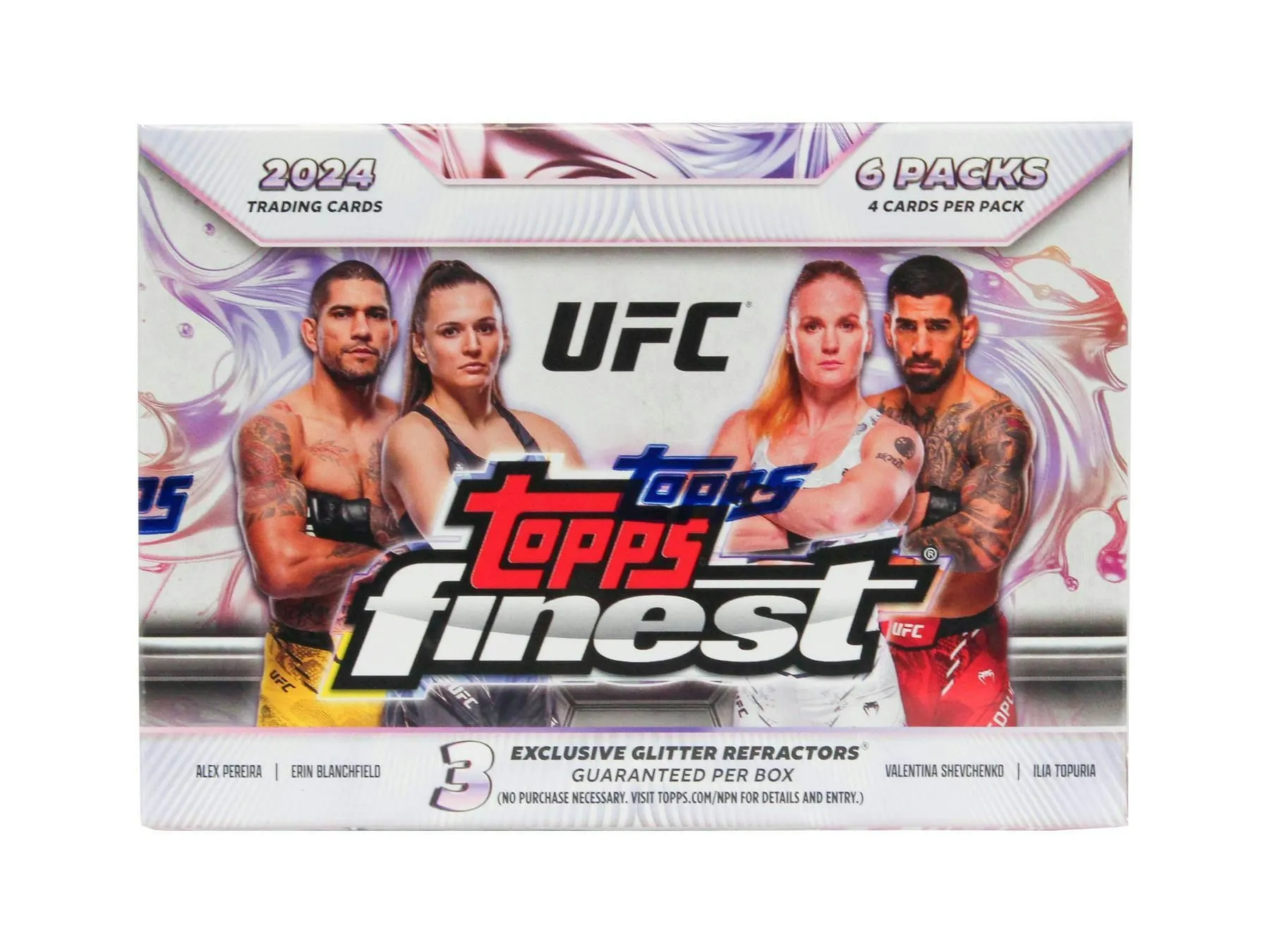 Product image for 2024 Topps Finest UFC Factory Sealed Value Box