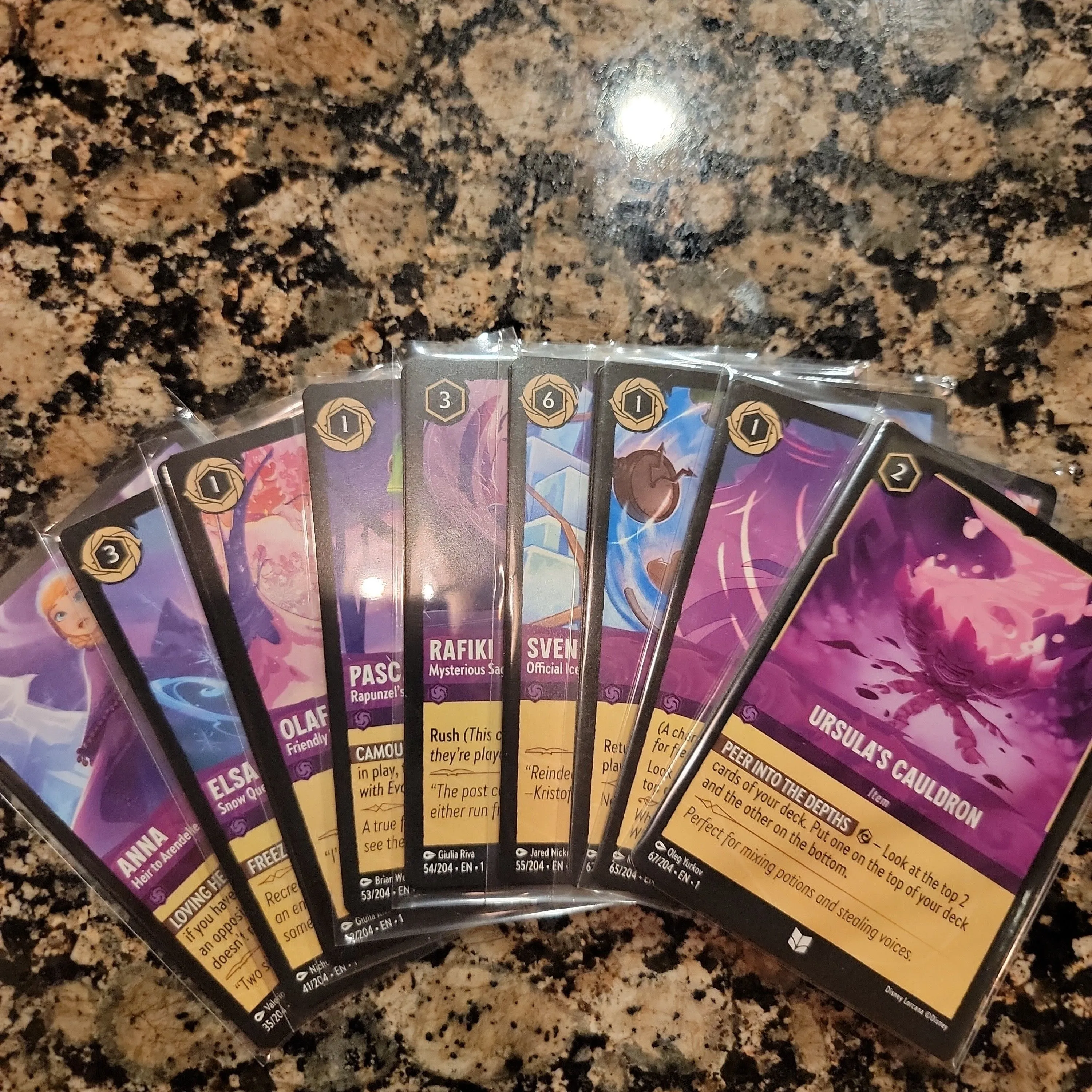 Product image for Lorcana! Full Amethyst Uncommon playset from First Chapter