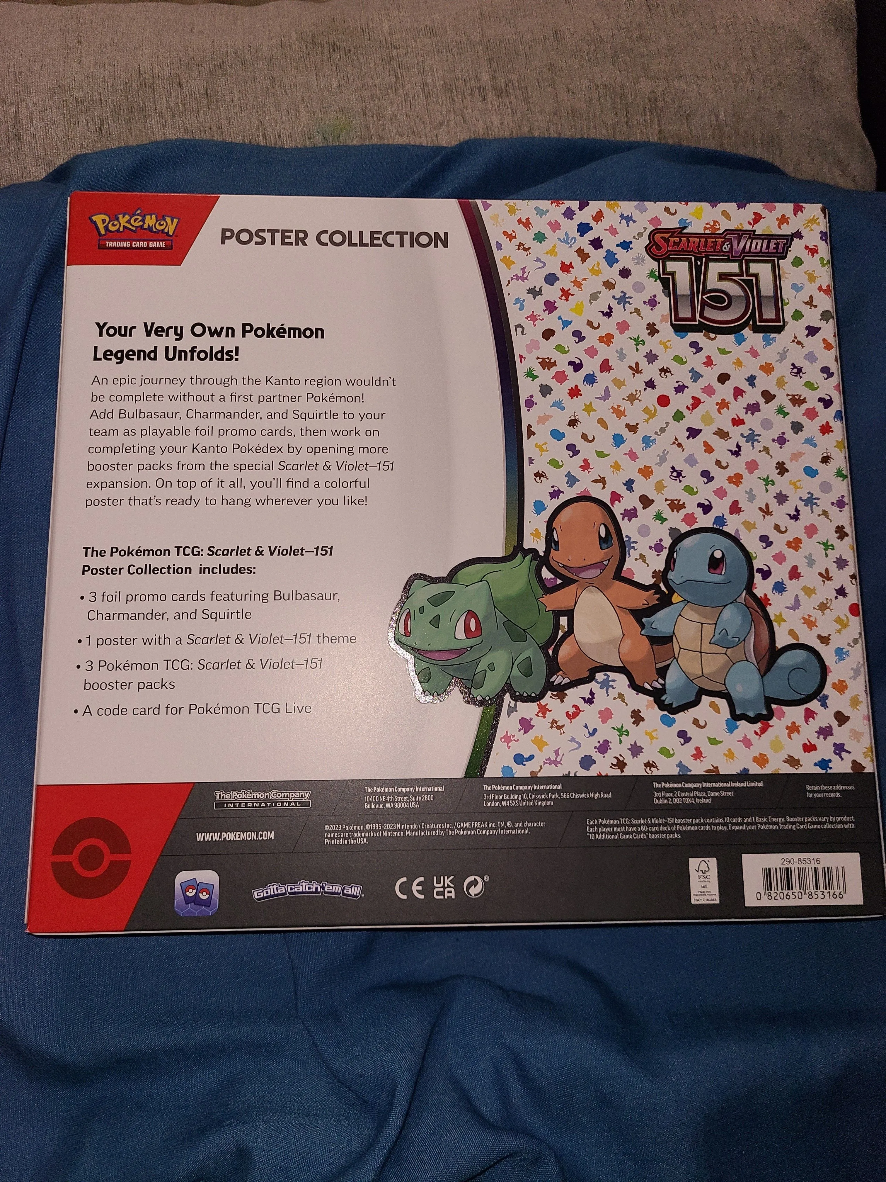 pokémon trading card game scarlet & violet 151 poster collection Pokemon SV3.5 Scarlet and Violet 151 Poster Collection main image 0