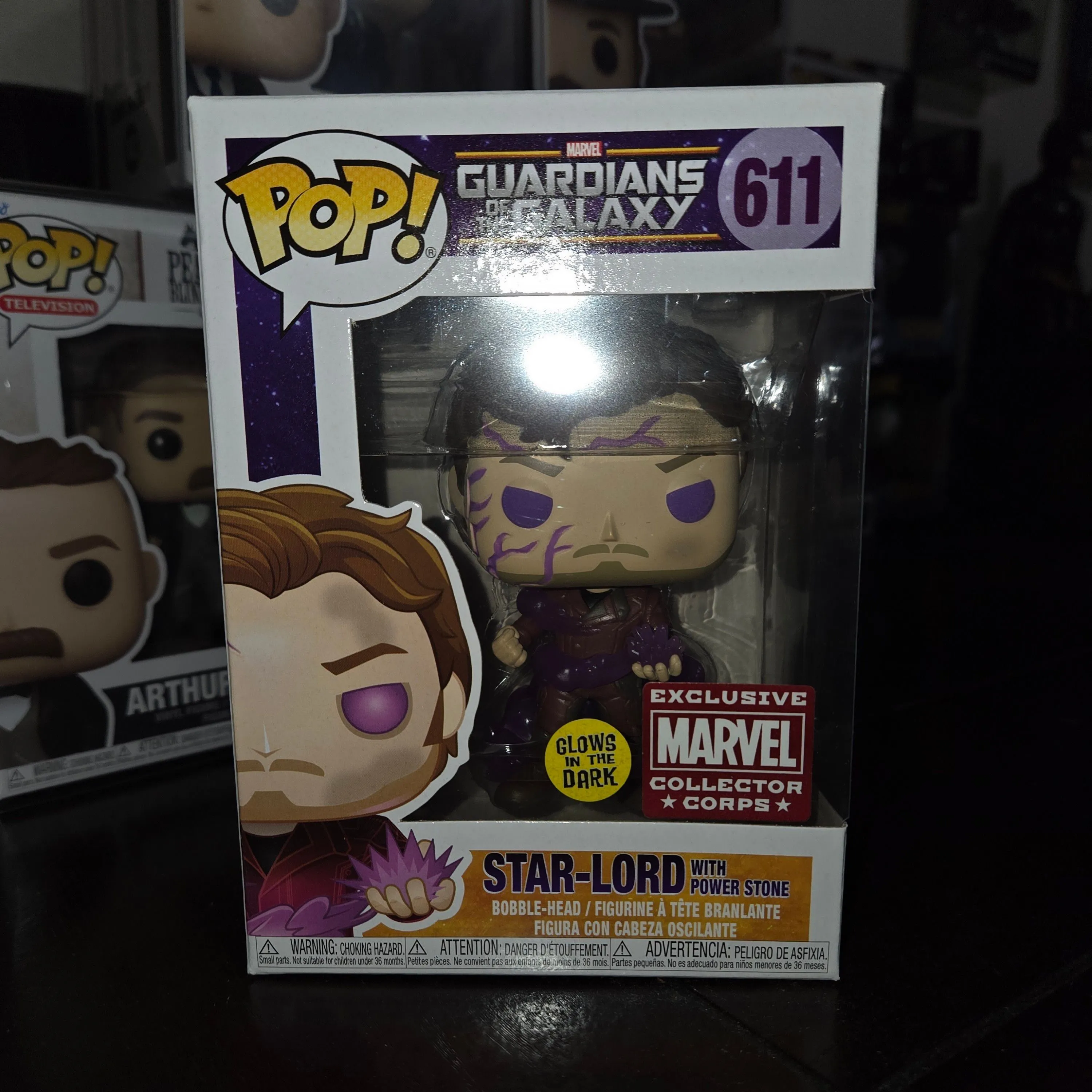 Product image for Funko Pop Star-Lord with Power Stone MCC
