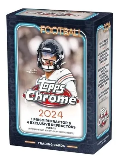 Product image for 2024 Topps Chrome Football Blaster Box Personal