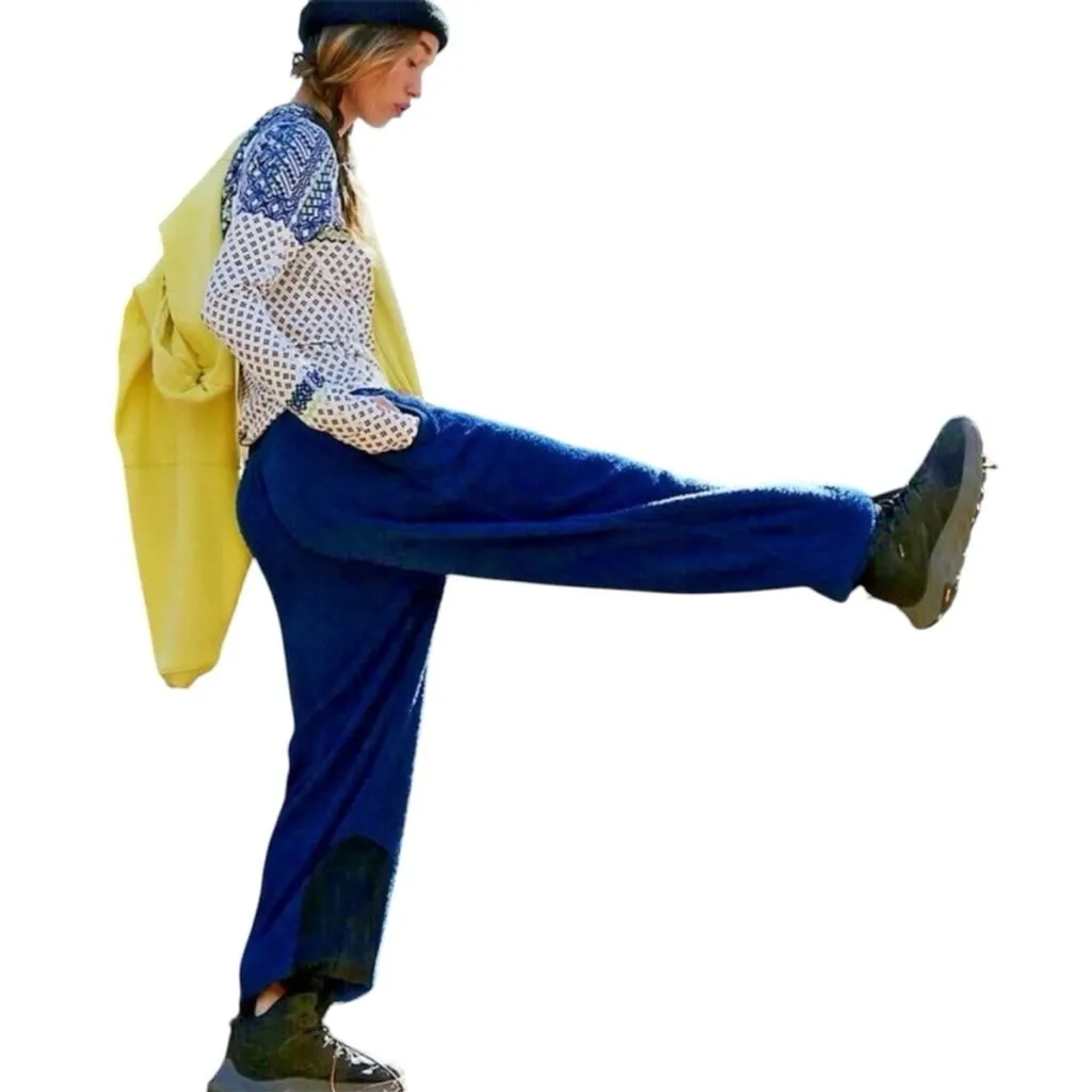 Product image for FP Movement by Free People Cuddle Up Pants NWT Size S Prep School Blue
