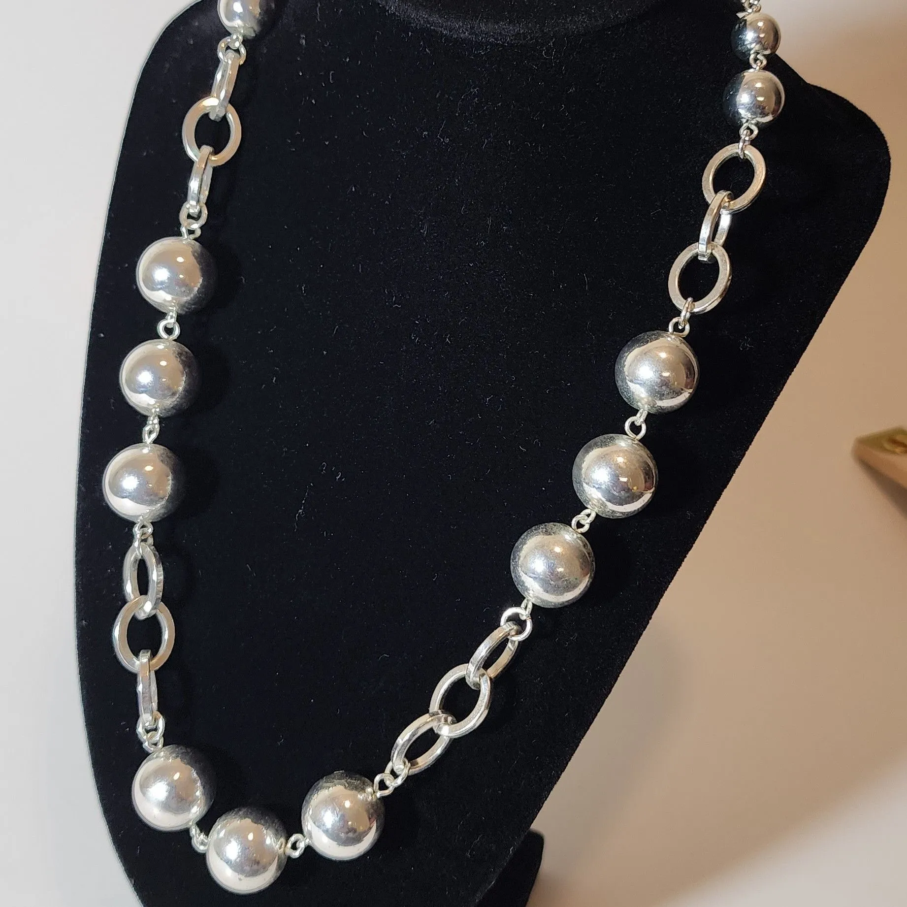 Product image for Silver pearl  necklace