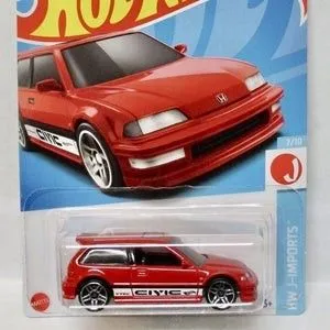 Product image for 90 Honda Civic EF Red comes with protector