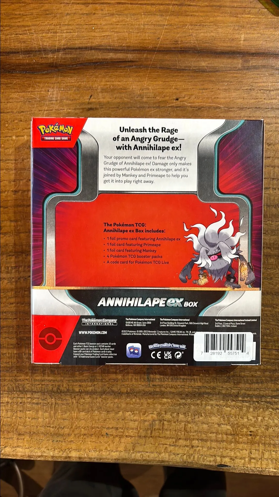 annihilape ex box booster packs Amazon.com: Pokemon TCG Annihilape EX Box : Toys & Games main image 1