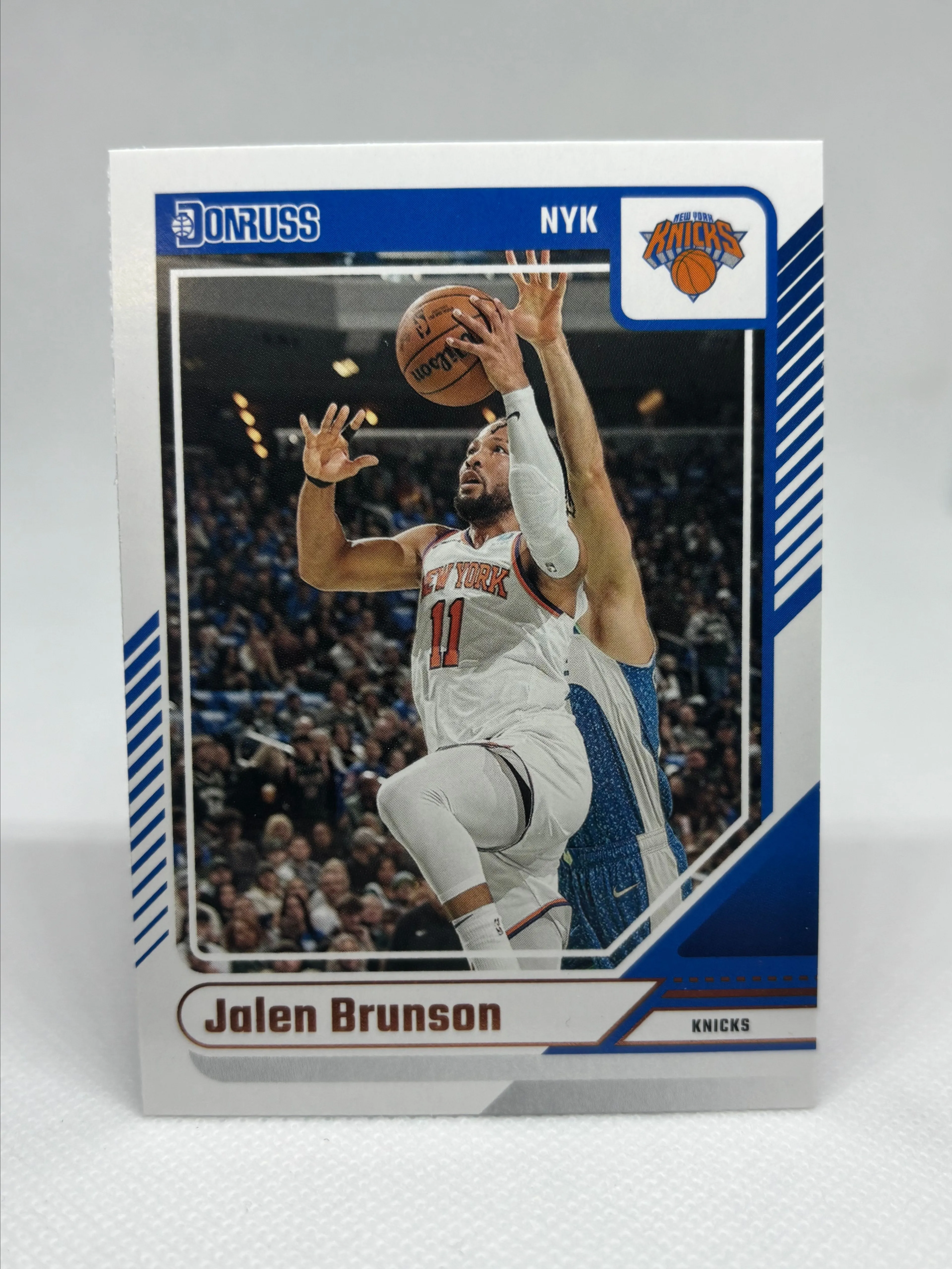 Product image for JALEN BRUNSON - NEW YORK KNICKS - BASKETBALL CARD - PANINI / DONRUSS 2024