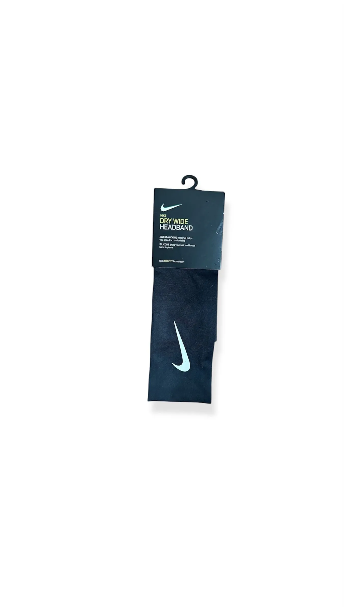 Product image for NIKE DRY WIDE HEADBAND (BLACK) w/ WHITE LOGO