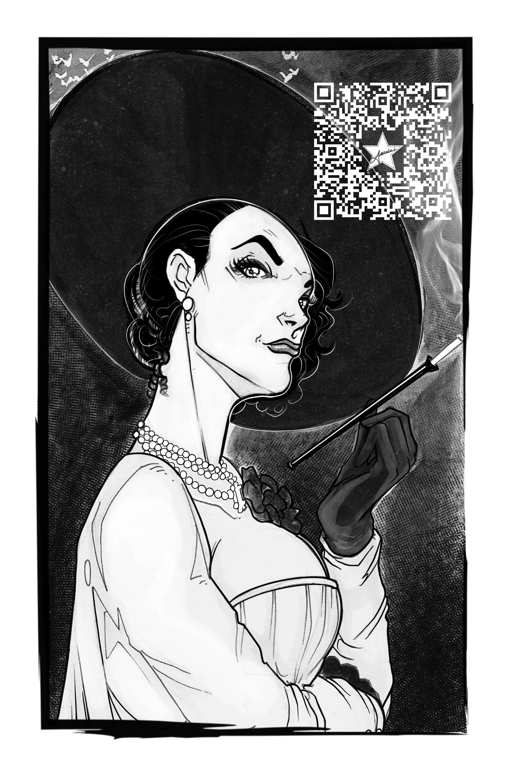 Product image for Lady Dimitrescu Resident Evil Village Print Print
