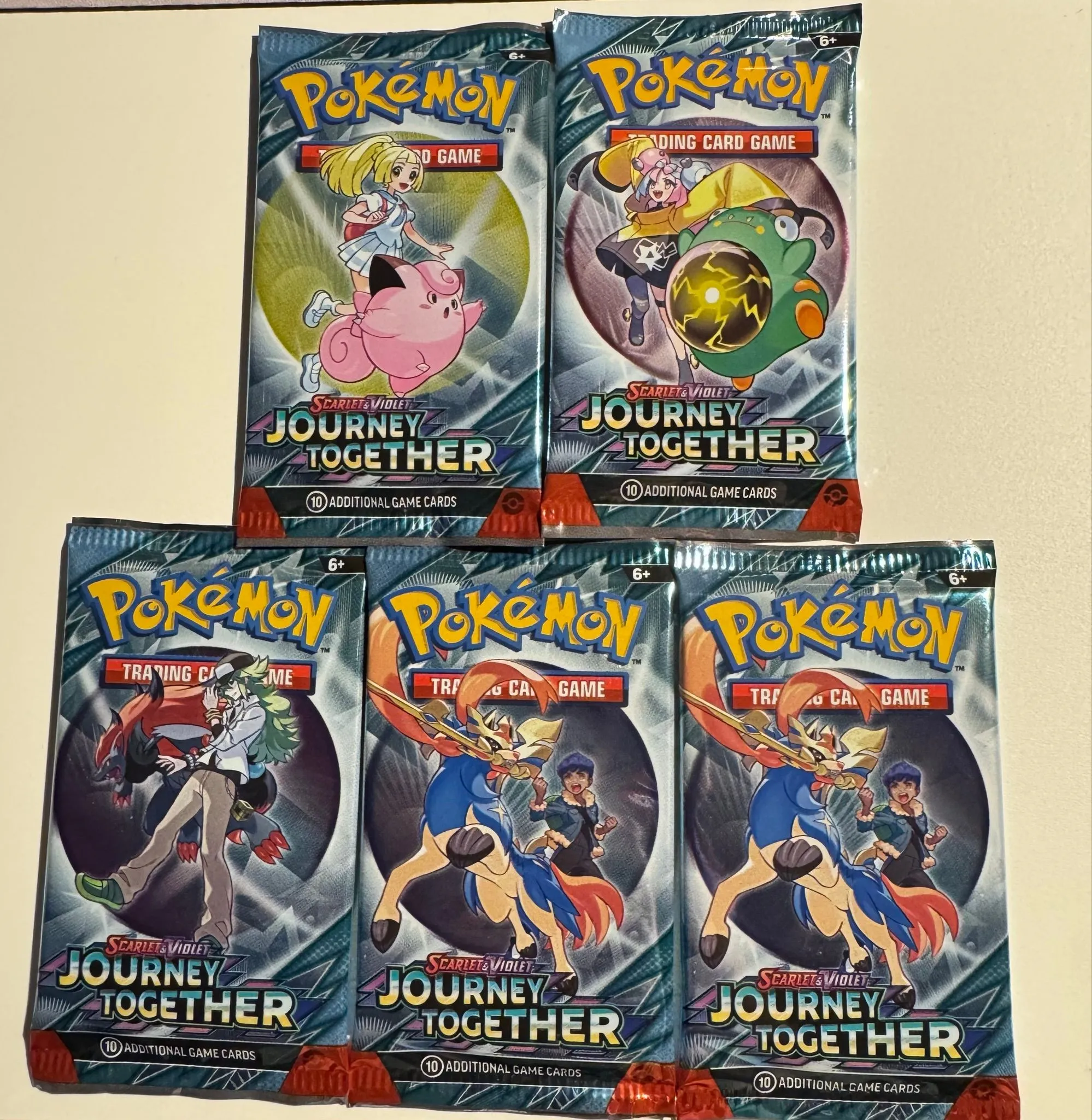5 Pokmon Journey Together booster packs  Whatnot: Shop, Sell, Connect