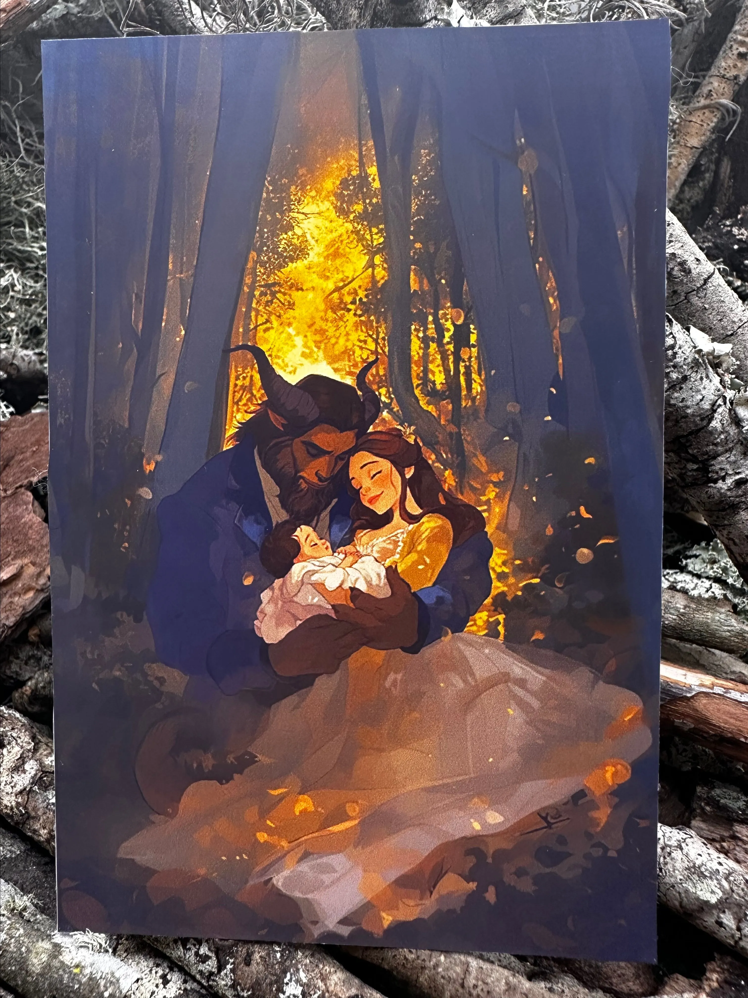 Product image for OHANA artwork HANDMADE by me POST CARDS