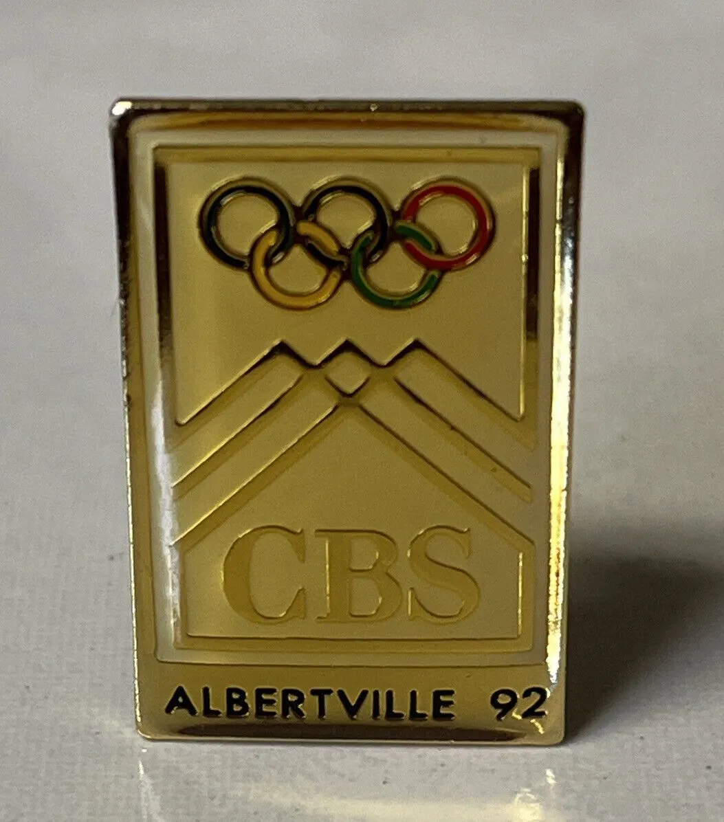 Product image for CBS Olympic Media Pin ~ Albertville 1992 Winter Games