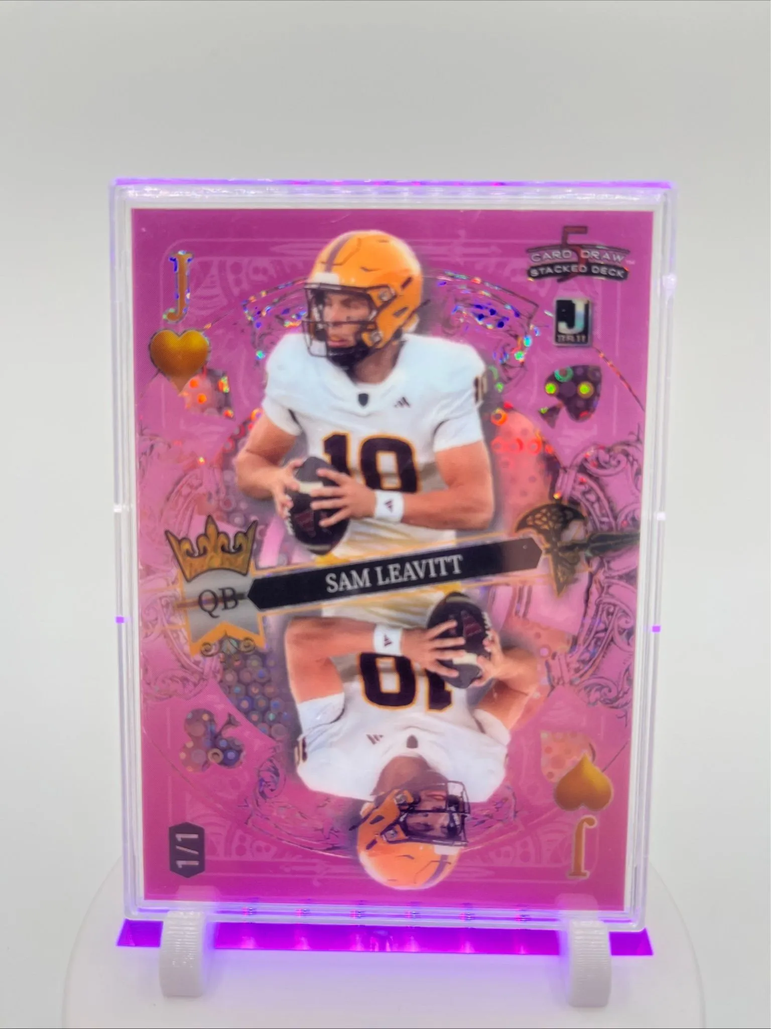 RARE 1 of 1 - Wild Card 2024 Sam Leavitt 5 Card Draw Stacked Deck Football  Card  Whatnot: Shop, Sell, Connect
