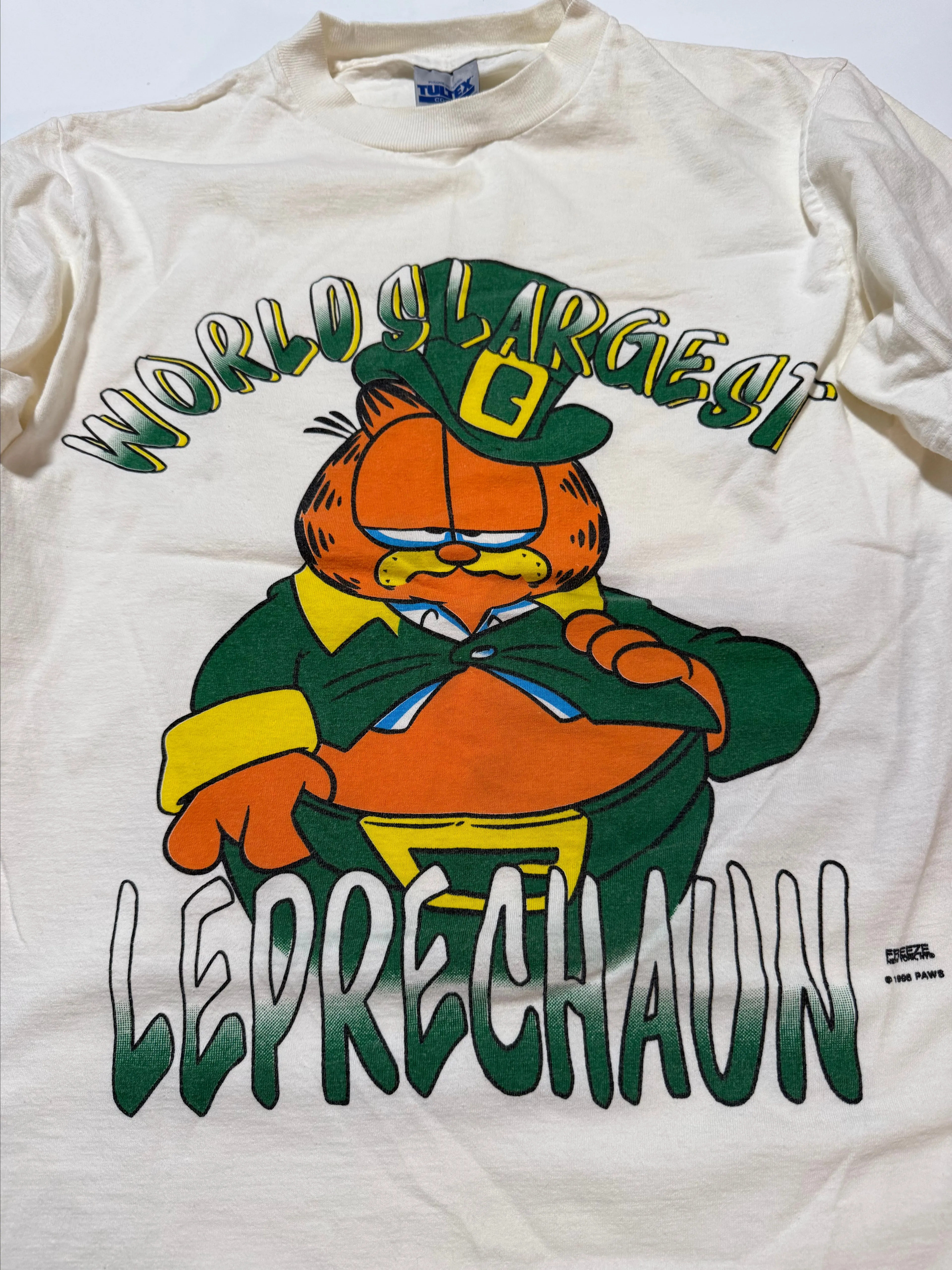 Product image for 90s Garfield Freeze Leprechaun tee