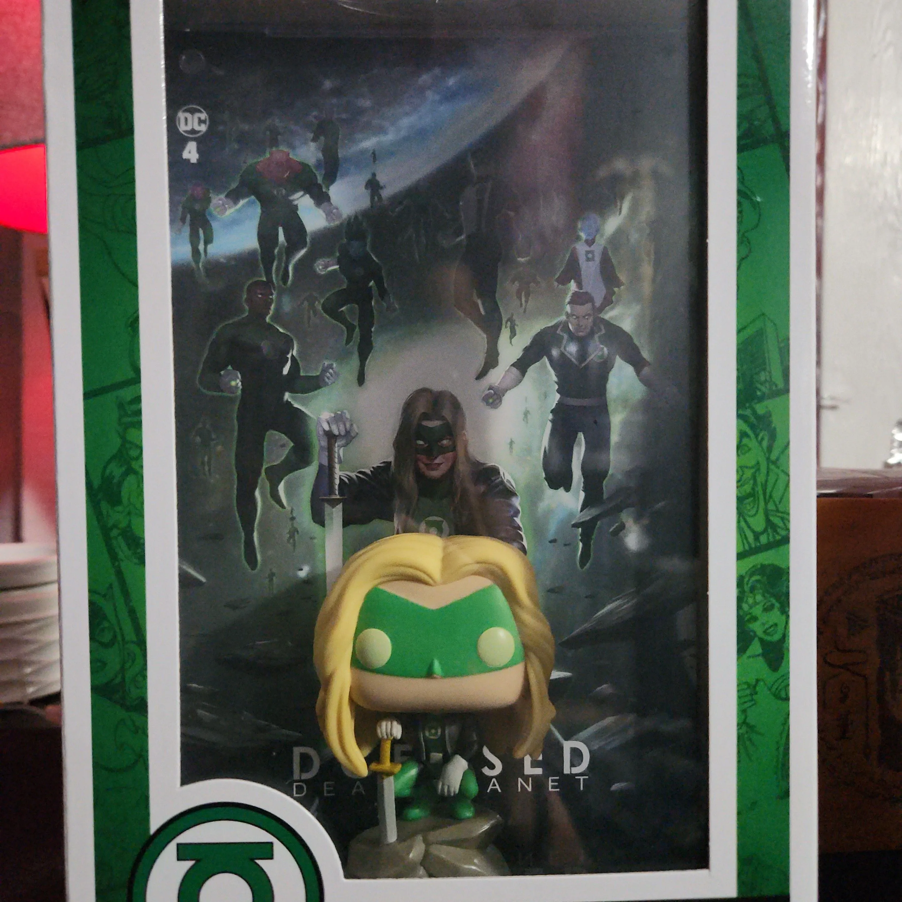 Product image for Green Lantern DCeased Pop! Comic Cover Figure with Case: