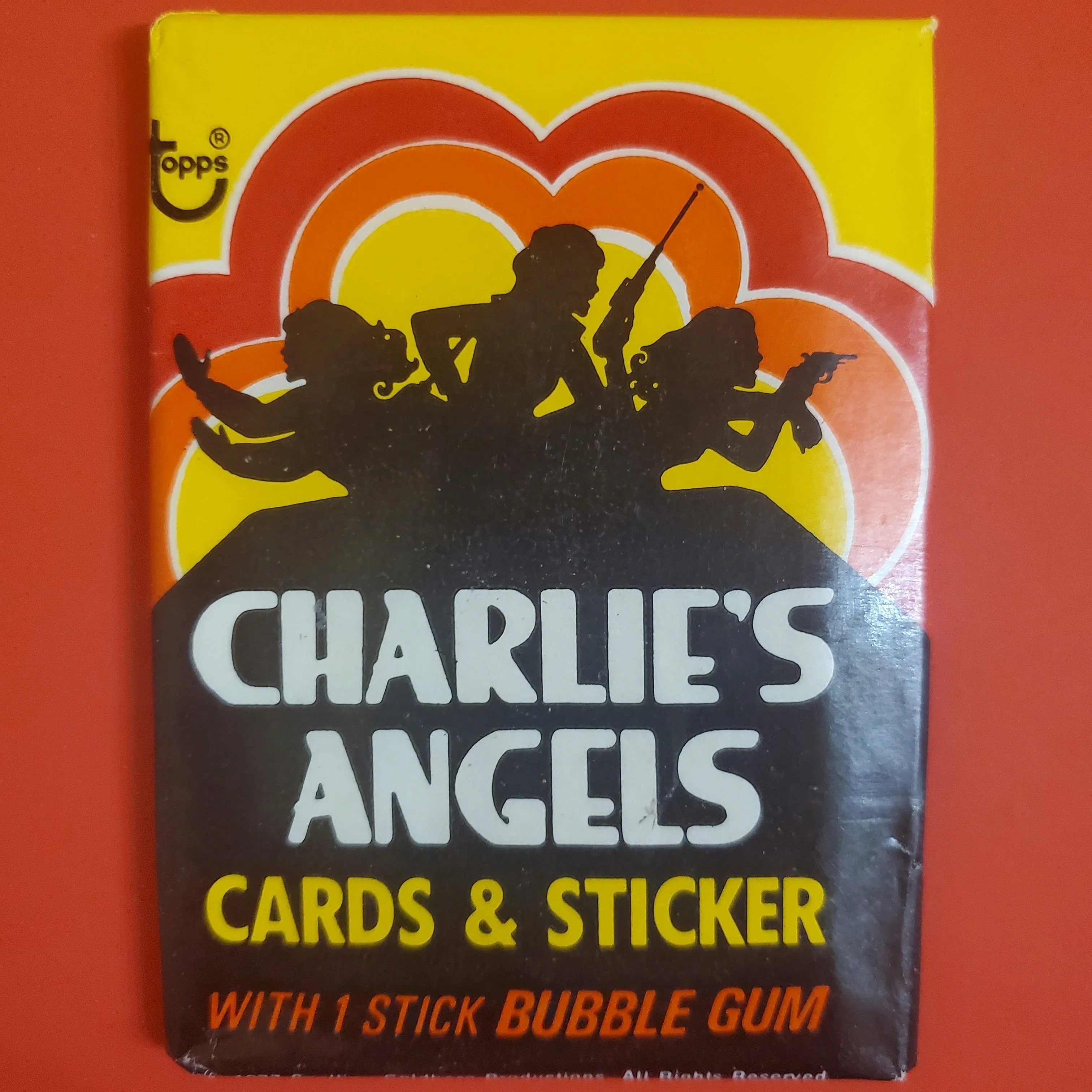 Product image for 1977 Charlie's Angels Factory sealed Wax Pack with Gum