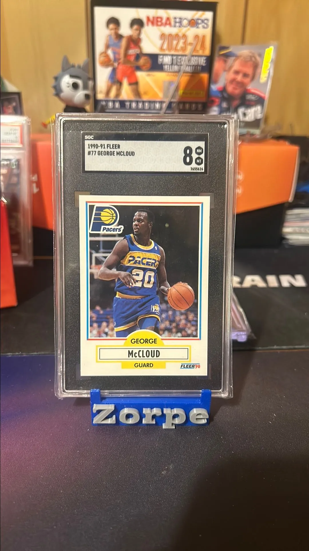 Product image for 1990-91 Fleer George Mcloud SGC  8