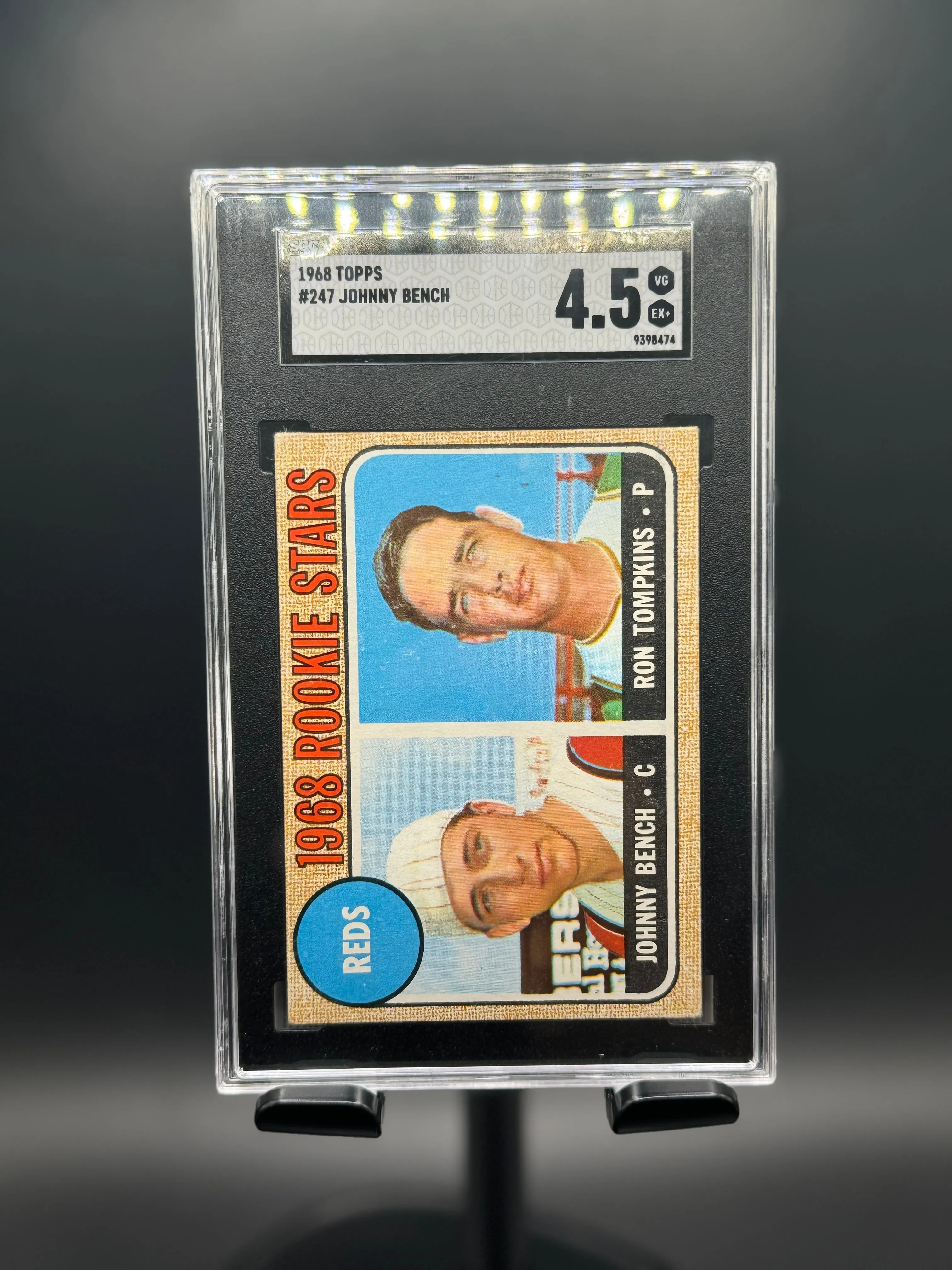 Product image for 1968 Johnny Bench #247 SGC 4.5 Rookie