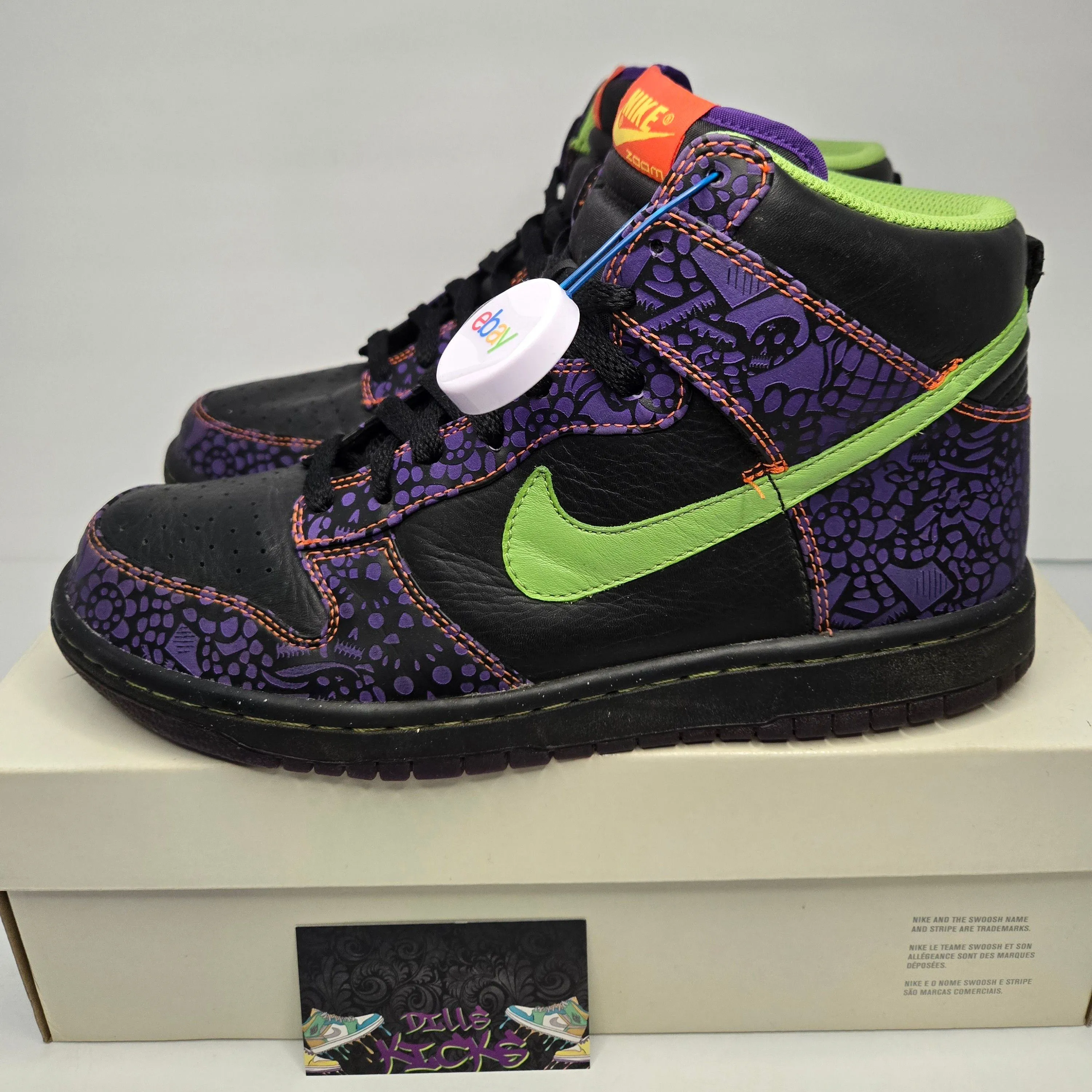 Product image for Nike Dunk High Day Of The Dead 9.5M RARE
