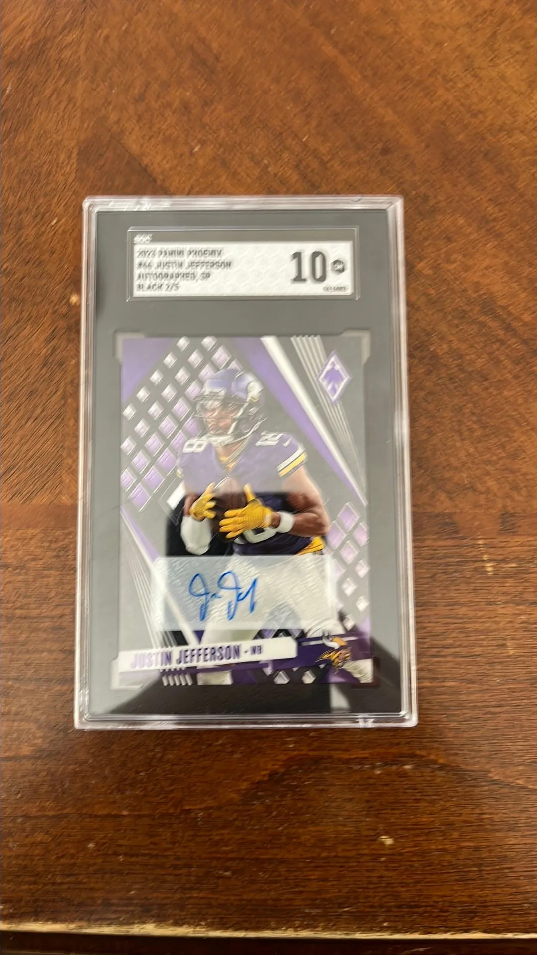 Product image for 2023 Phoenix Justin Jefferson Black Auto 2/5