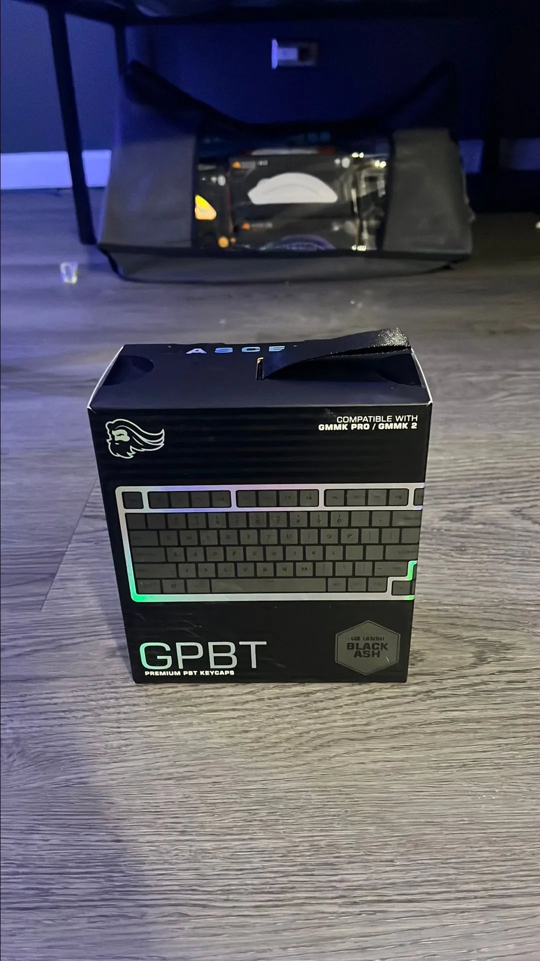 Product image for Glorious GPBT Black Ash Dye Sublimated Keycaps