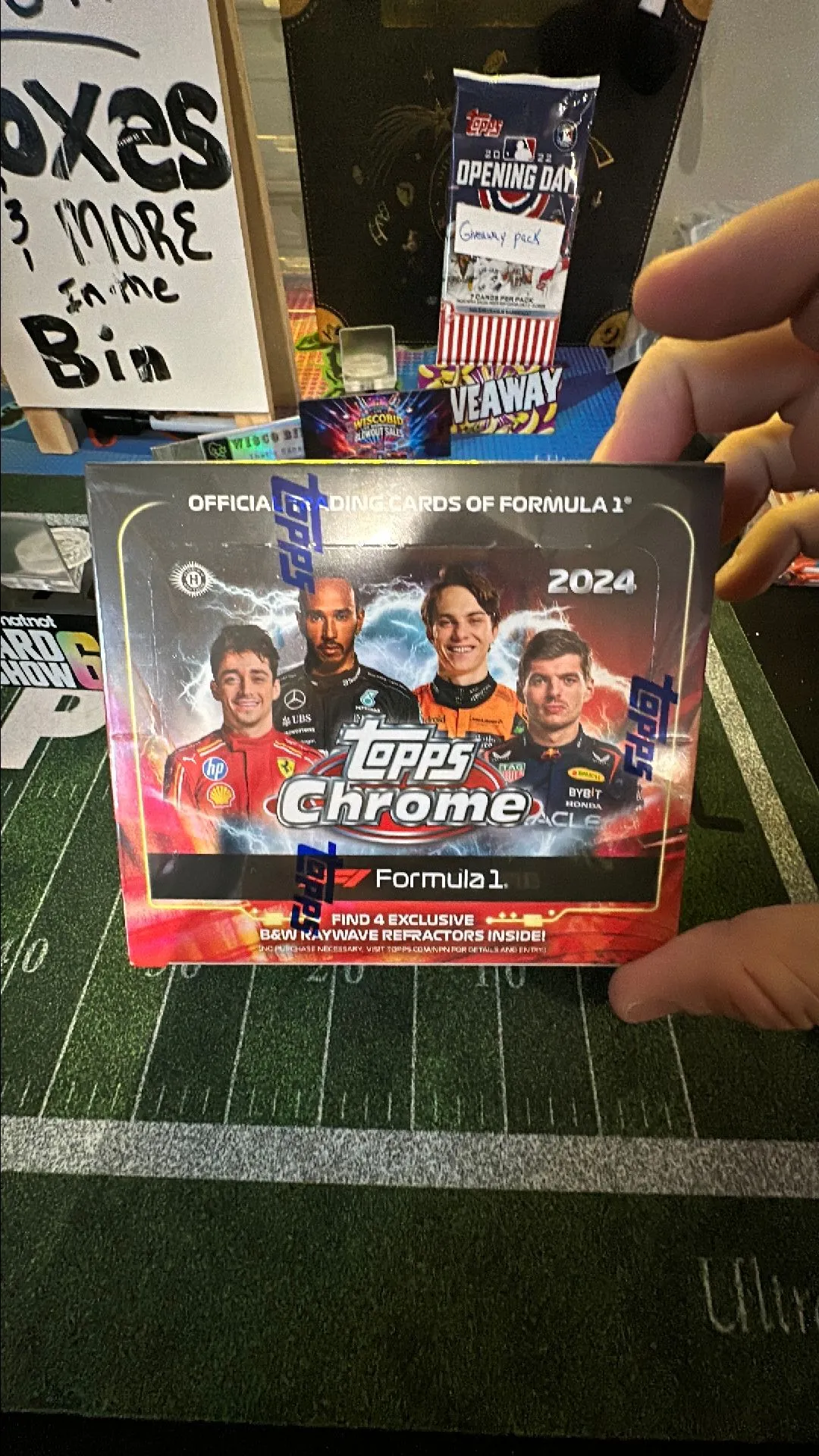 Product image for 2024 Topps Chrome F1 Racing Hobby Box 16 Packs Sealed