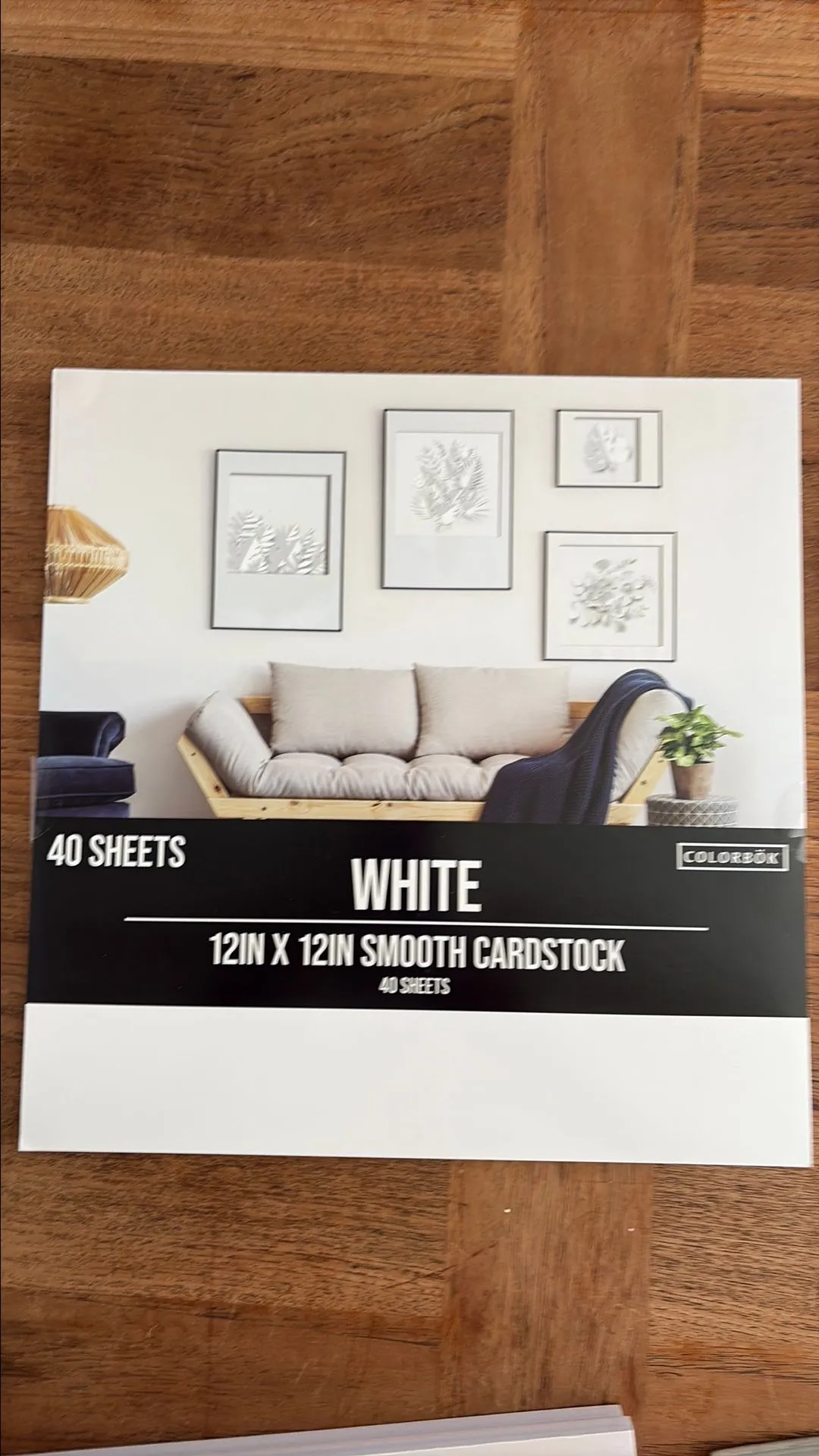 Product image for Bcb Colorbok Smooth White Cardstock  12  X 12   121 Lb./180 Gsm  40 Sheets