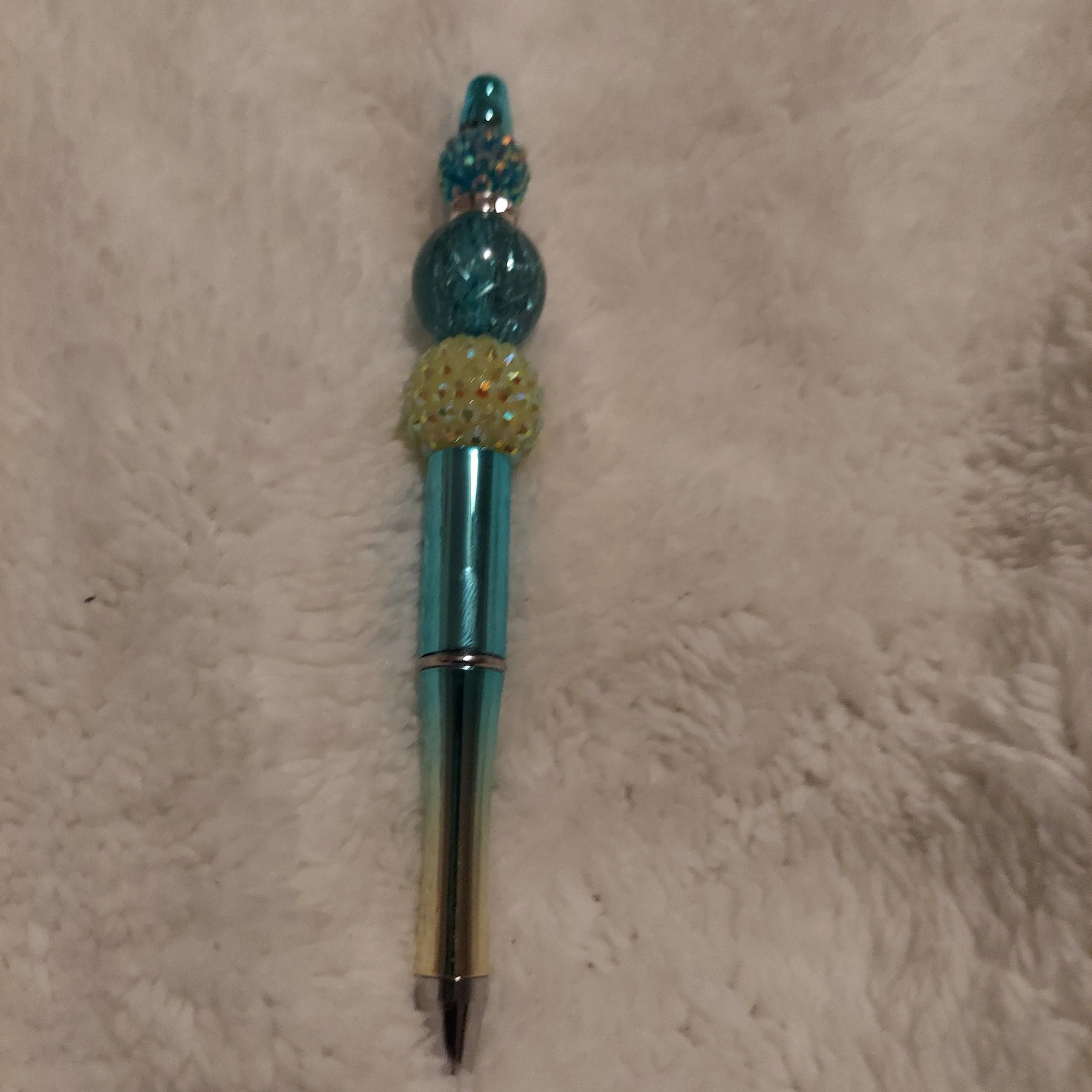 Product image for Teal & Yellow Ombre Beadable Pen