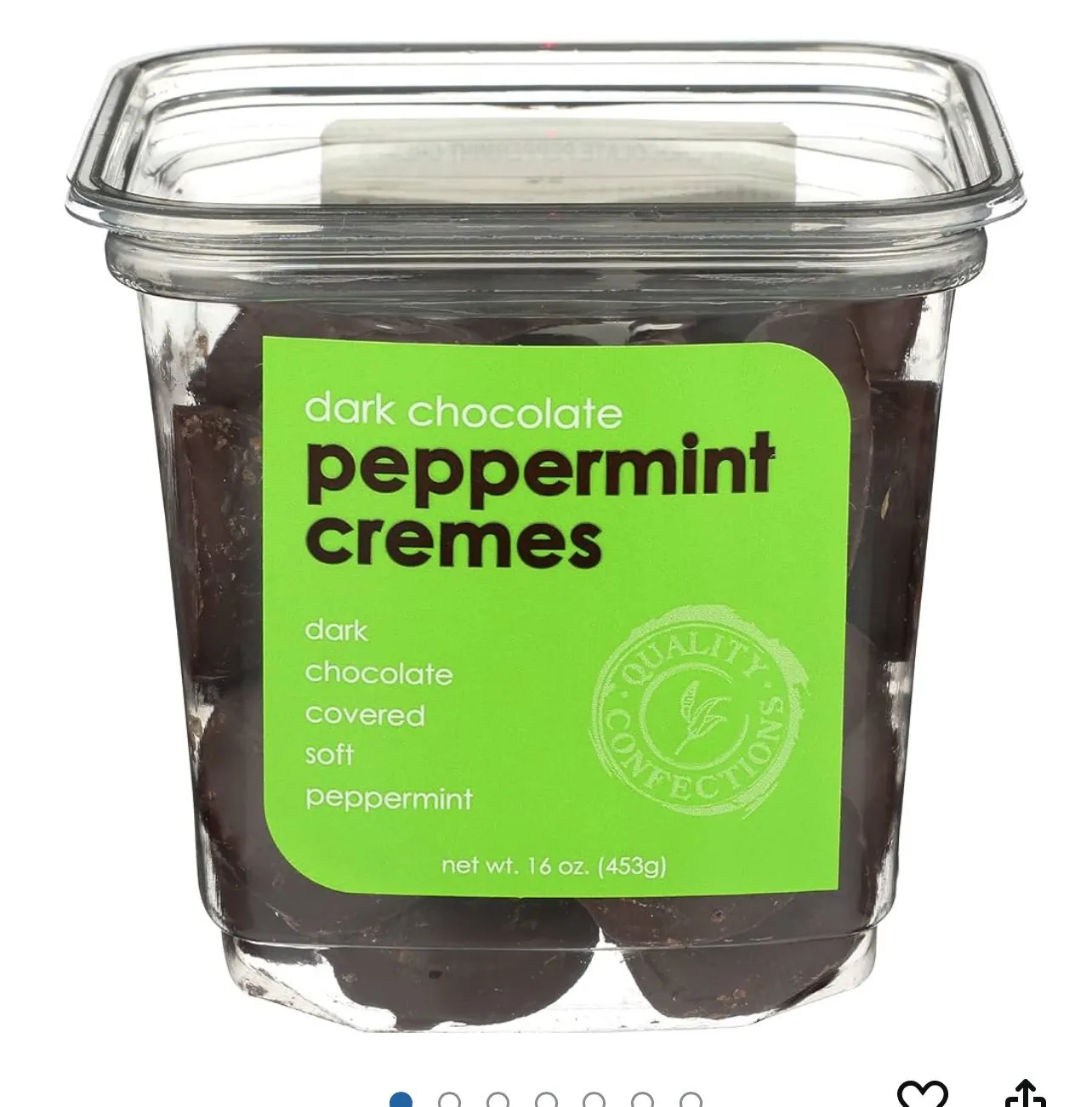 Product image for Dark Chocolate Peppermint Crème Candy