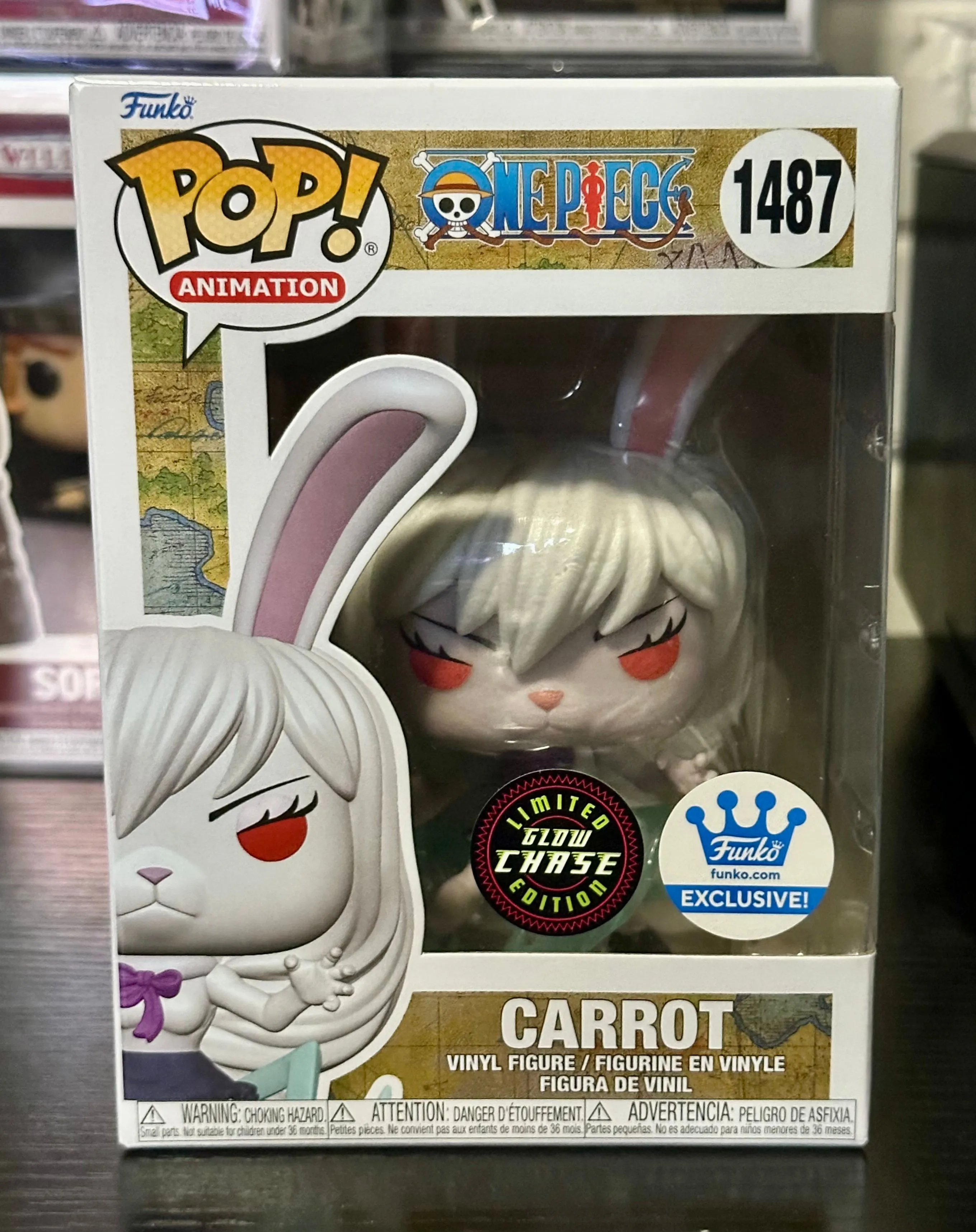 Product image for Funko POP! Anime: One Piece #1487 - Carrot GITD CHASE Funko Shop Exclusive