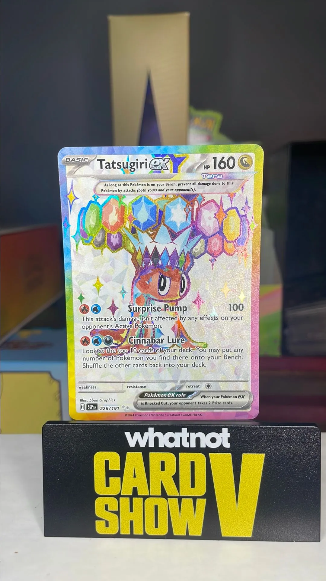 Product image for Tatsugiri EX (Full Art Tera)