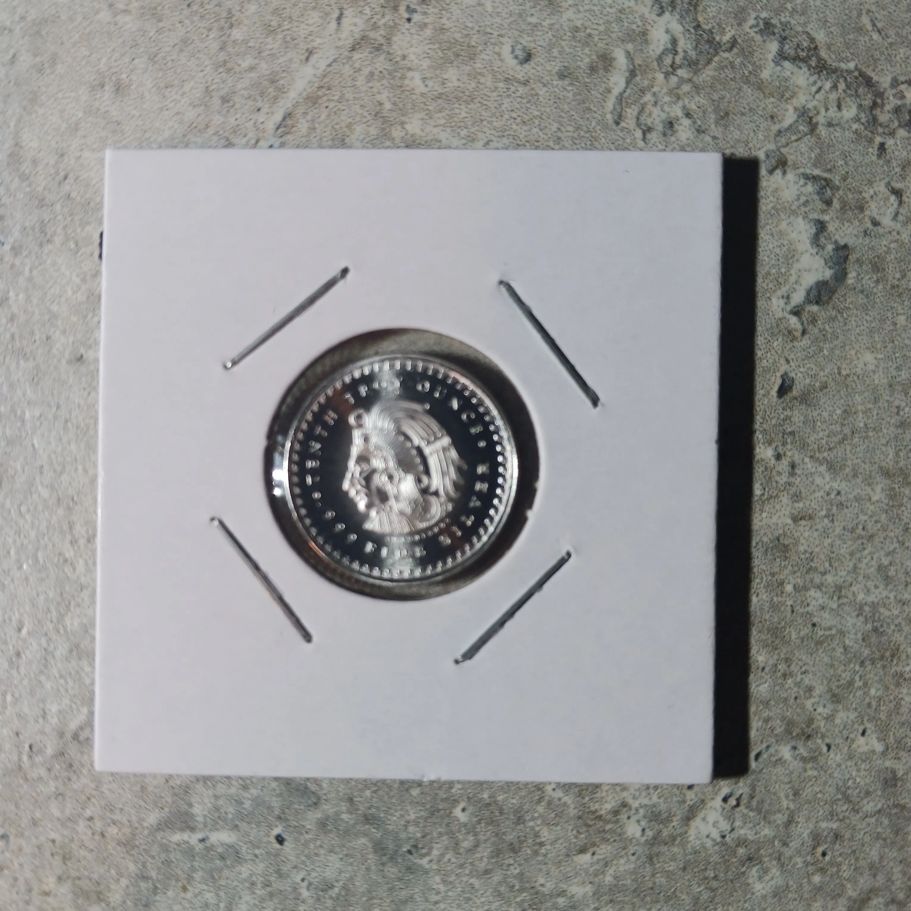 Product image for 1/10oz silver-aztec