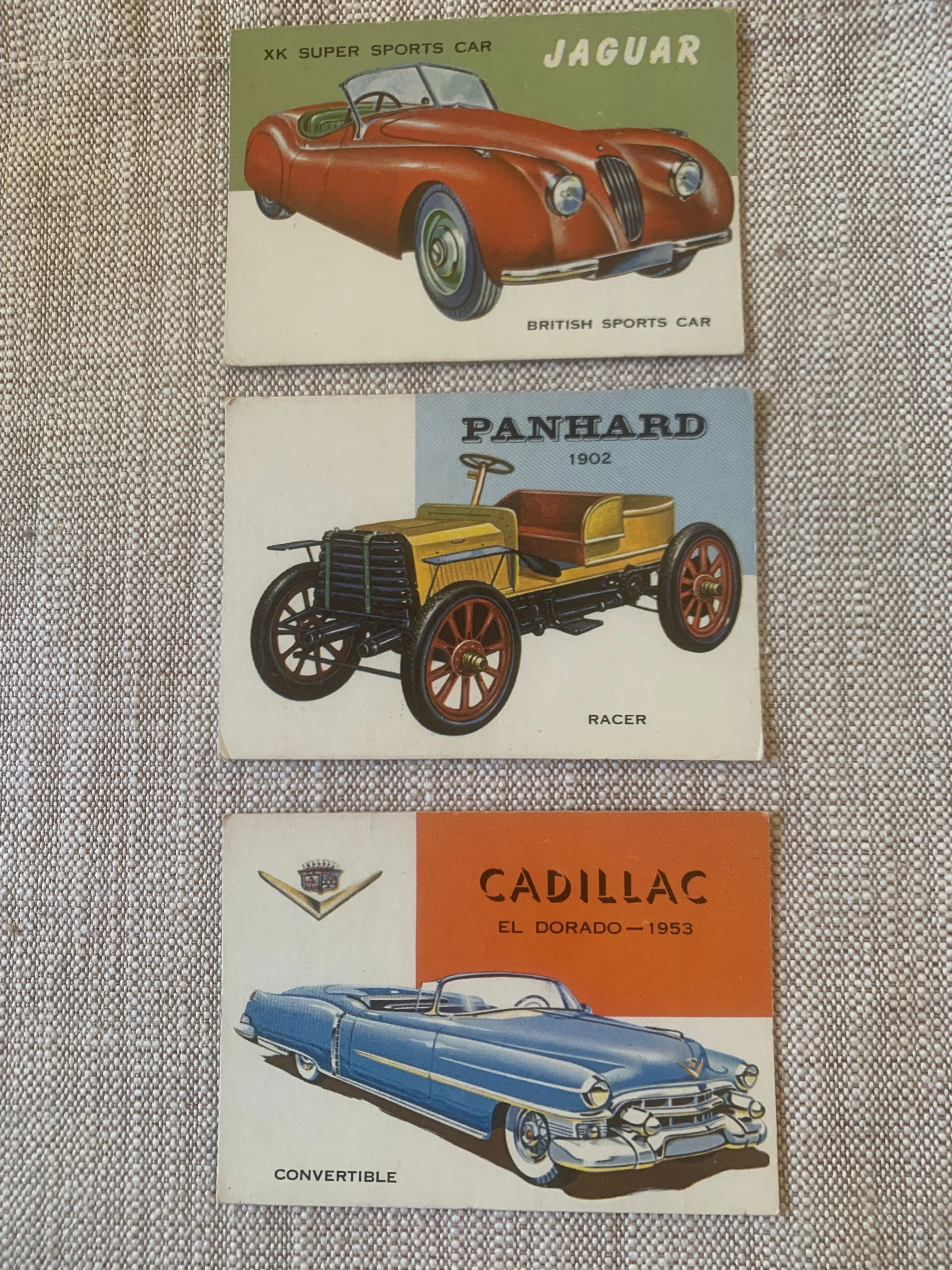 Product image for Collection (#3) 1954 Topps World on Wheels Cards 3 Card Lot