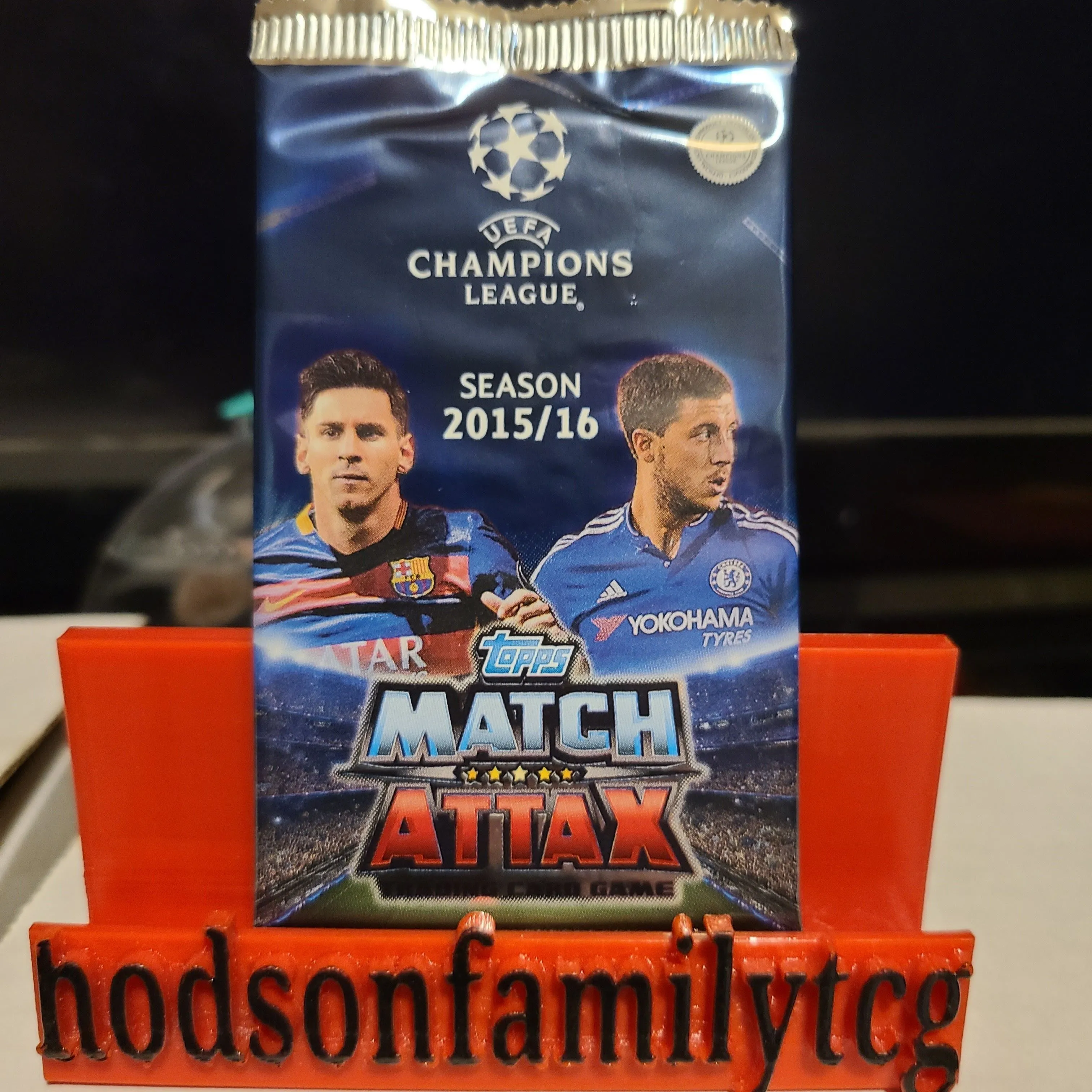 Product image for 8pk UEFA soccer match attax 2015/16 chase messi!!