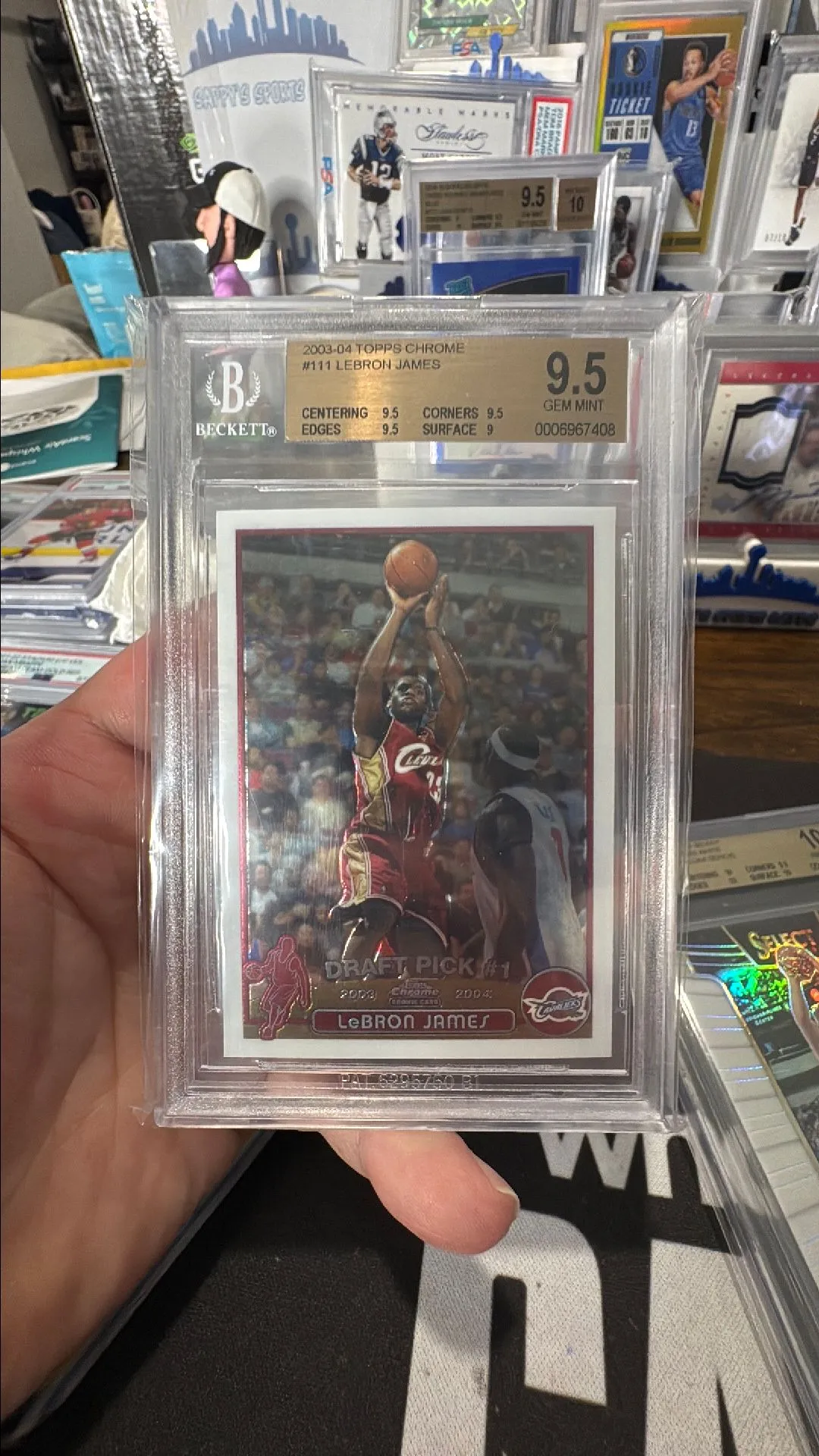 Product image for 2003 Lebron James Topps Chrome rookie