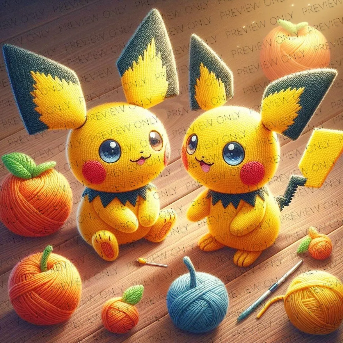 Product image for Custom RGB Light Up Pichu Dolls Play Mat
