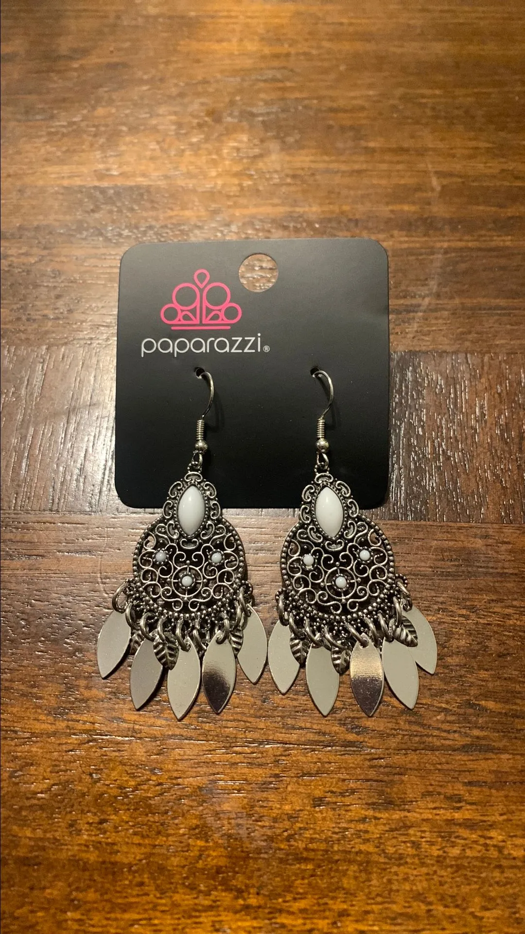 Product image for Galapagos glancing white earring
