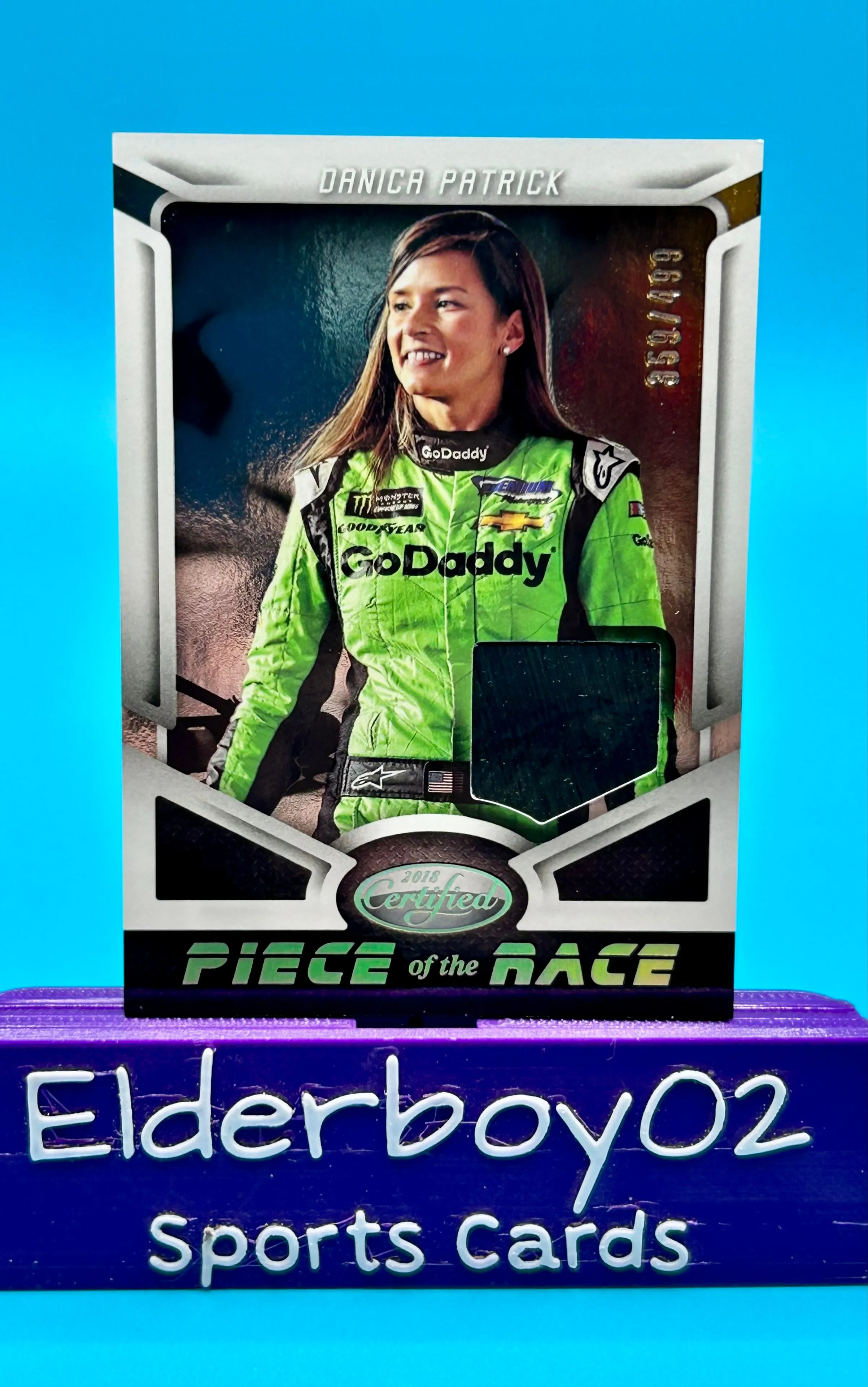 Product image for Danica Patrick 359/499 Tire Piece Of The Race 2018 Panini Certified Racing Nascar
