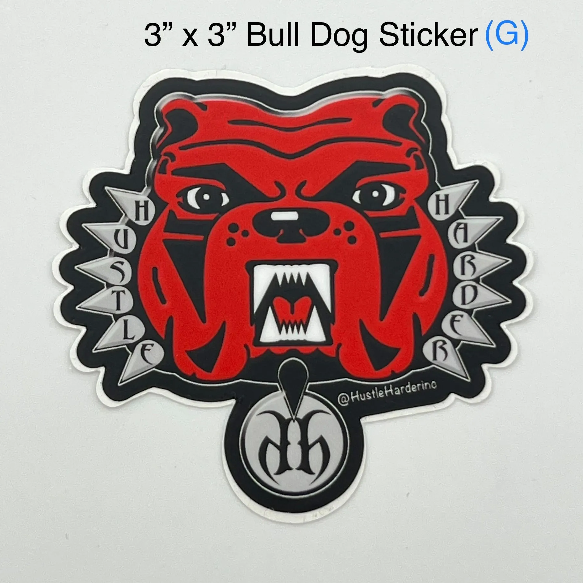 Product image for 3” x 3” Bulldog  sticker (G)