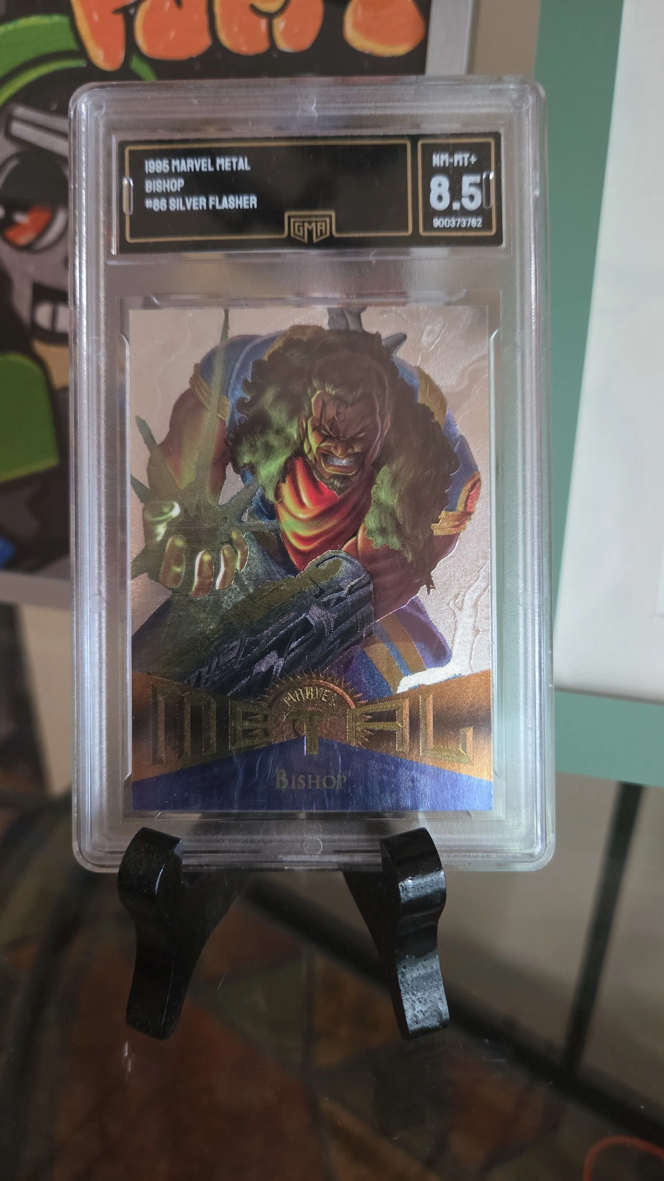 Product image for Marvel - Bishop - 1995 FLEER MARVEL METAL SILVER FLASHERS 