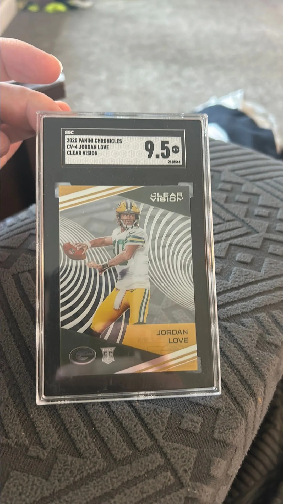 Product image for Jordan Love - 2020 Clear Vision RC SGC 9.5