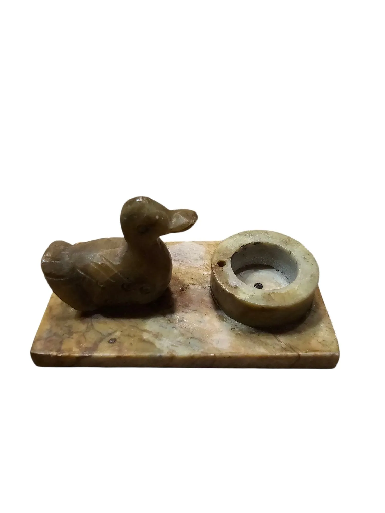Product image for #46 - Green Onyx Stone Duck Incense Holder